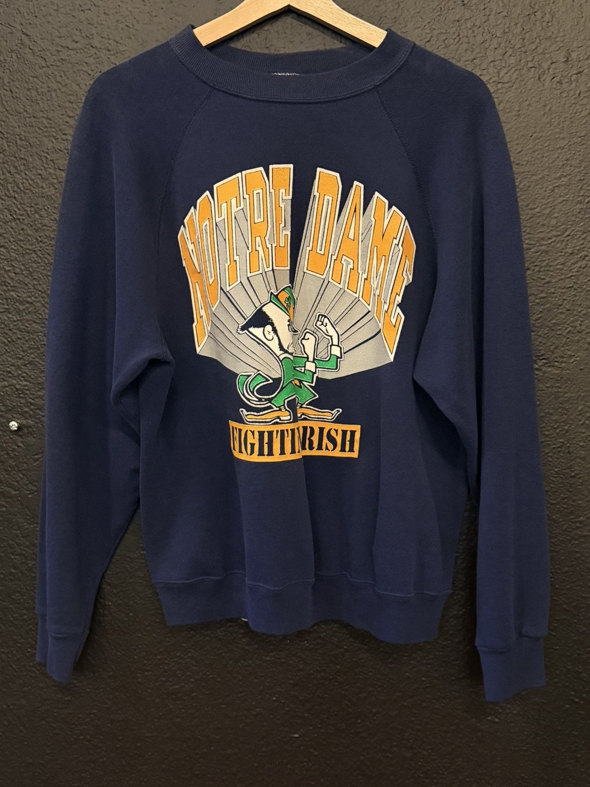 Vintage Vintage notre dame crewneck Size US L / EU 52-54 / 3 - 1 Thumbnail