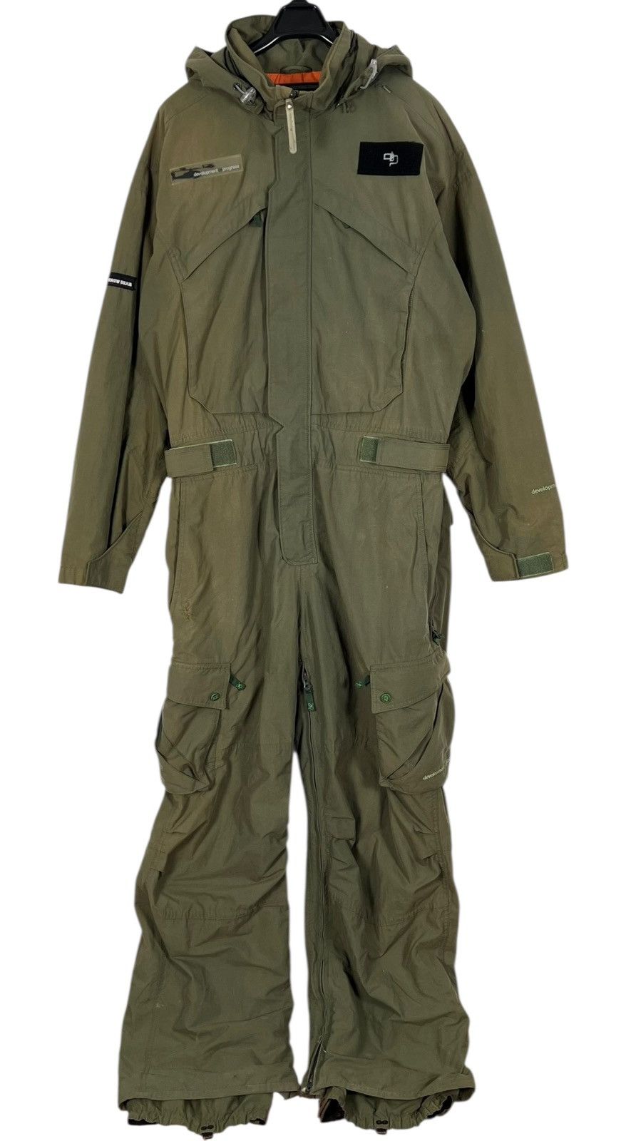 Japanese Brand Vintage Distressed DEVELOPMENT IN PROGRESS Jumsuit Size US XL / EU 56 / 4 - 1 Thumbnail