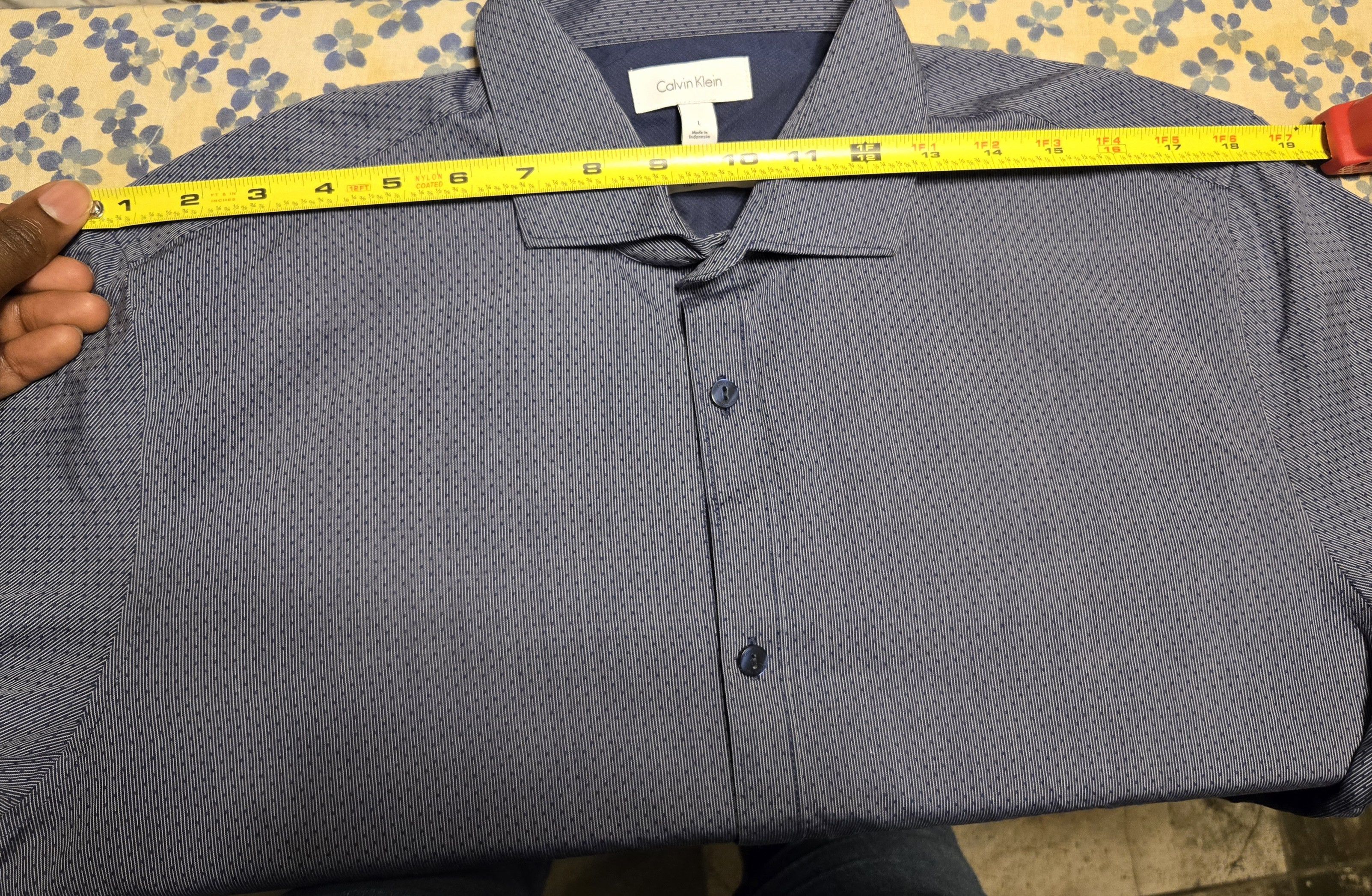 Calvin Klein Calvin Klein Patterned Button Up L/S Shirt Size US M / EU 48-50 / 2 - 8 Thumbnail