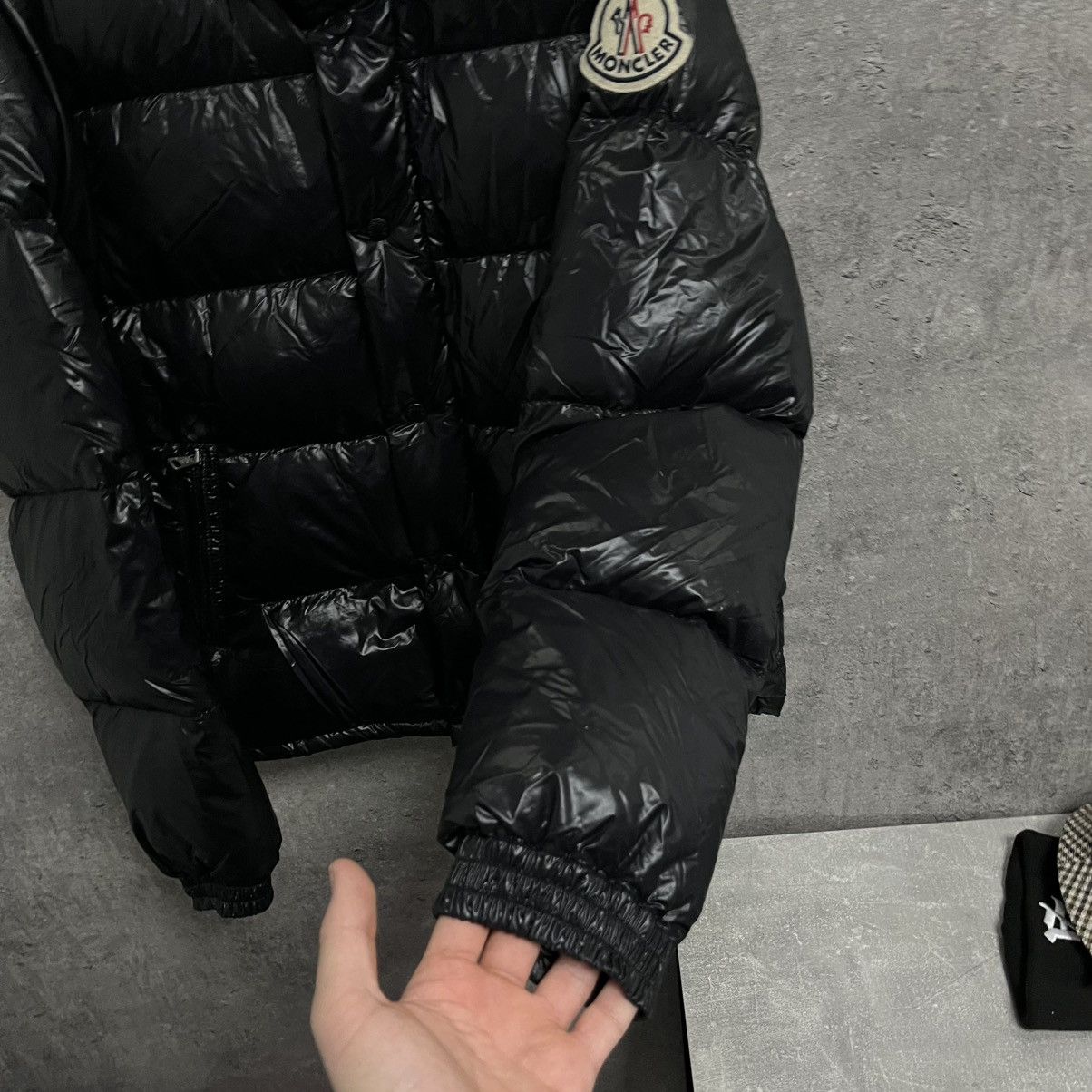 Moncler Moncler Puffer Jacket Big Logo Black Size US M / EU 48-50 / 2 - 6 Thumbnail
