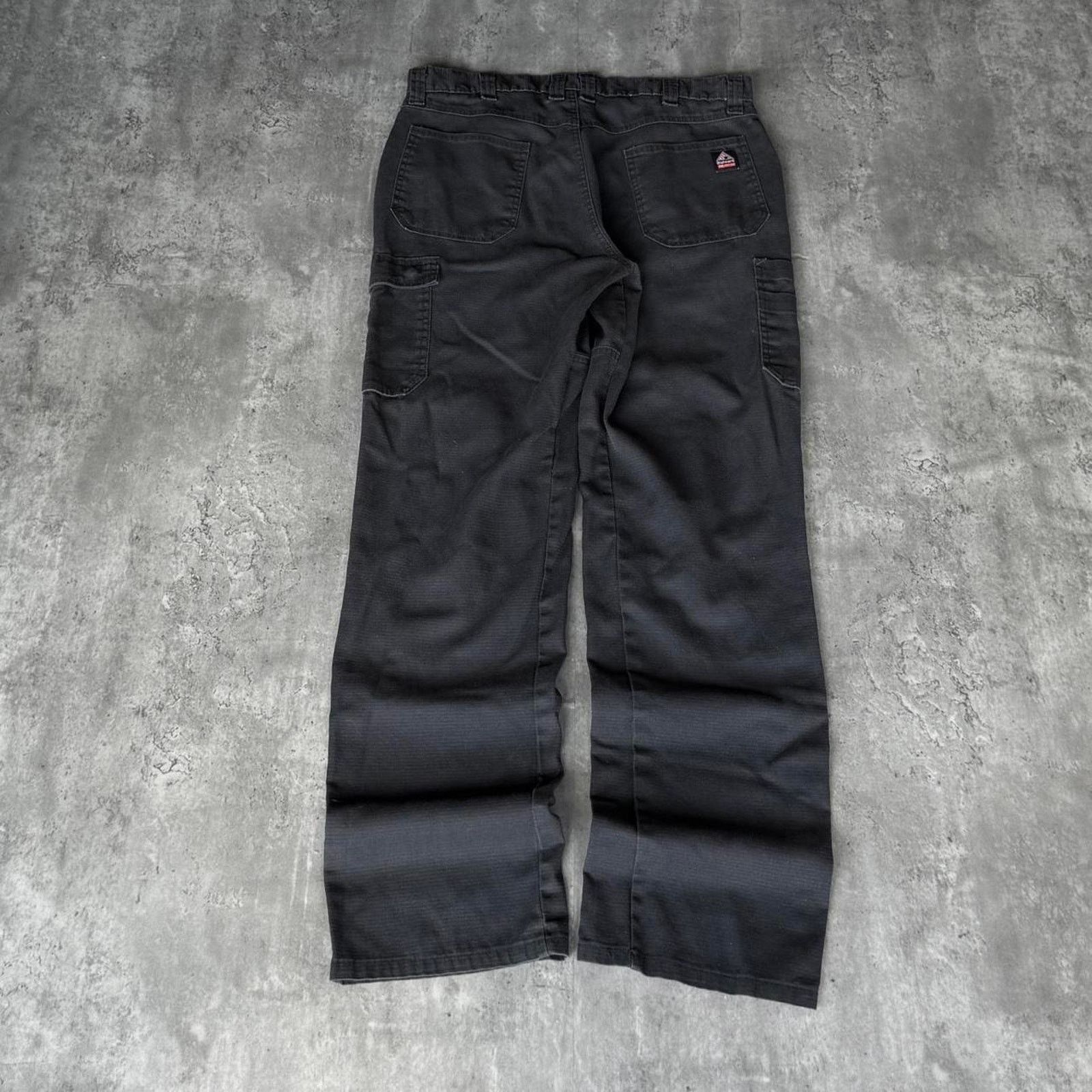 Bulwark × Carhartt × Vintage Vintage Y2K Carhartt Style Double Knee Black Carpenter Pants Size US 36 / EU 52 - 1 Thumbnail