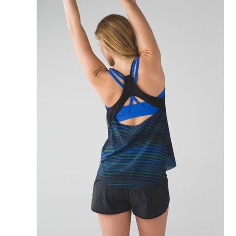 Lululemon LULULEMON ATHLETICA Striped To Tide Racerback Tank Top Sz 6 Size M / US 6-8 / IT 42-44 - 2 Thumbnail