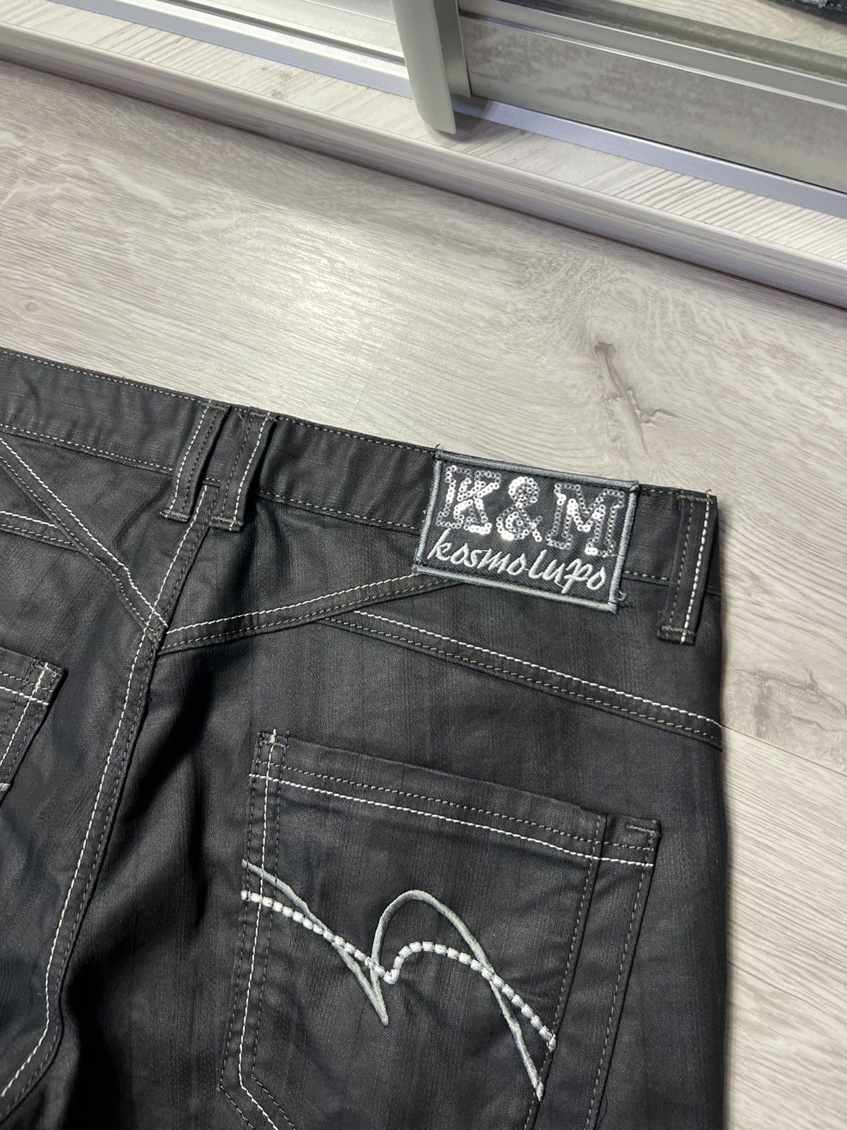 Japanese Brand × Vintage Vintage Y2K Style K&M Kosmo Lupo Japanese Denim Shorts Jean Size US 34 / EU 50 - 3 Thumbnail