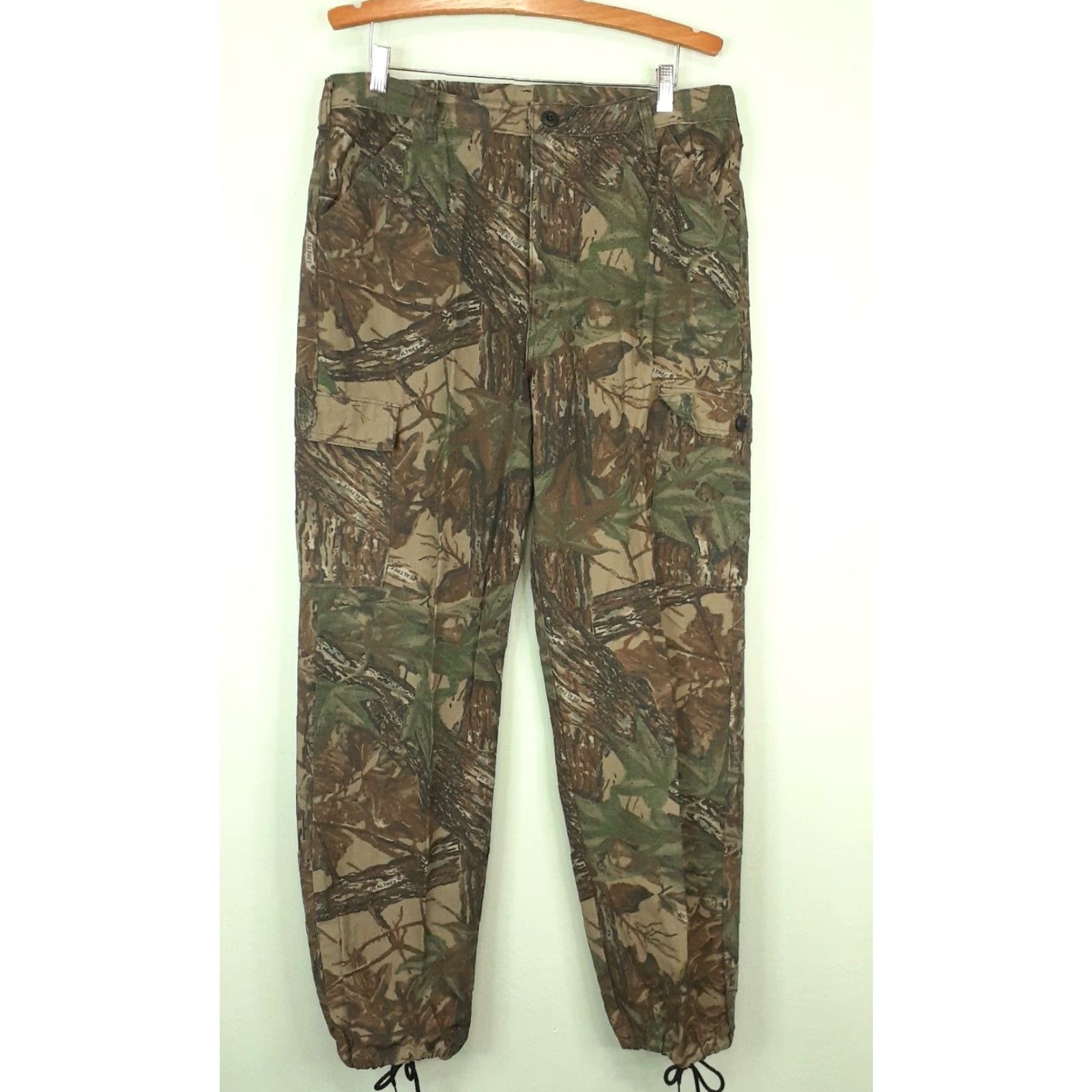 Realtree VINTAGE Liberty Realtree Camo Ripstop Cargo Pants Mens L Waist 36-38 USA Camouflage Cotton Regular Tapered Pockets Zip Aircraft Size US 33 - 2 Thumbnail