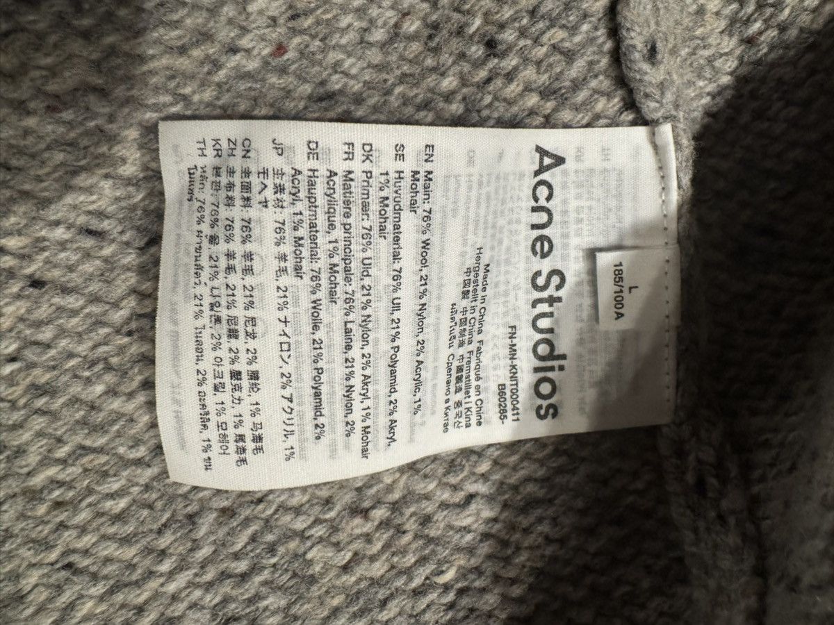 Acne Studios ACNE STUDIOS Wool Flower Grey Jumper Sweater Size US L / EU 52-54 / 3 - 5 Thumbnail