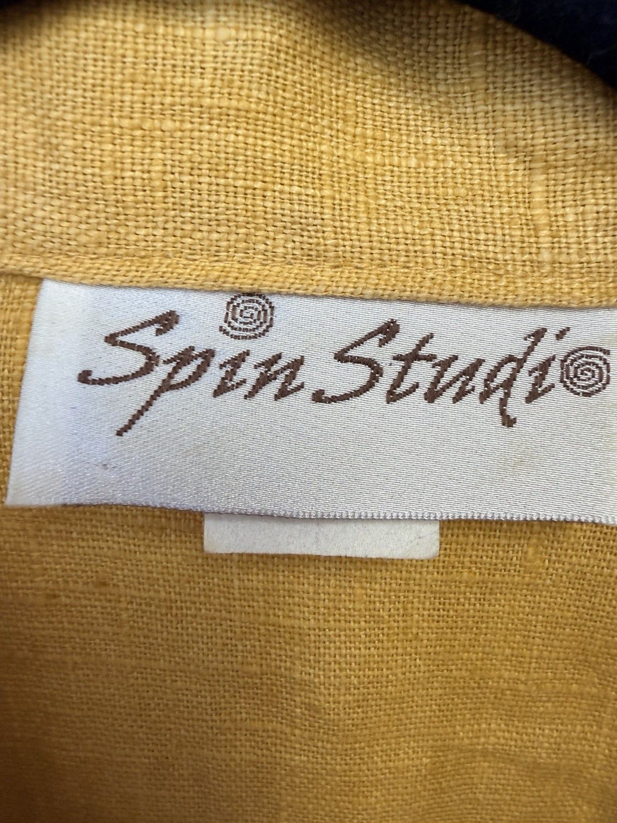 Other Spin Studio 100% Linen Women M Yellow Mustard Boxy USA Size M / US 6-8 / IT 42-44 - 8 Thumbnail