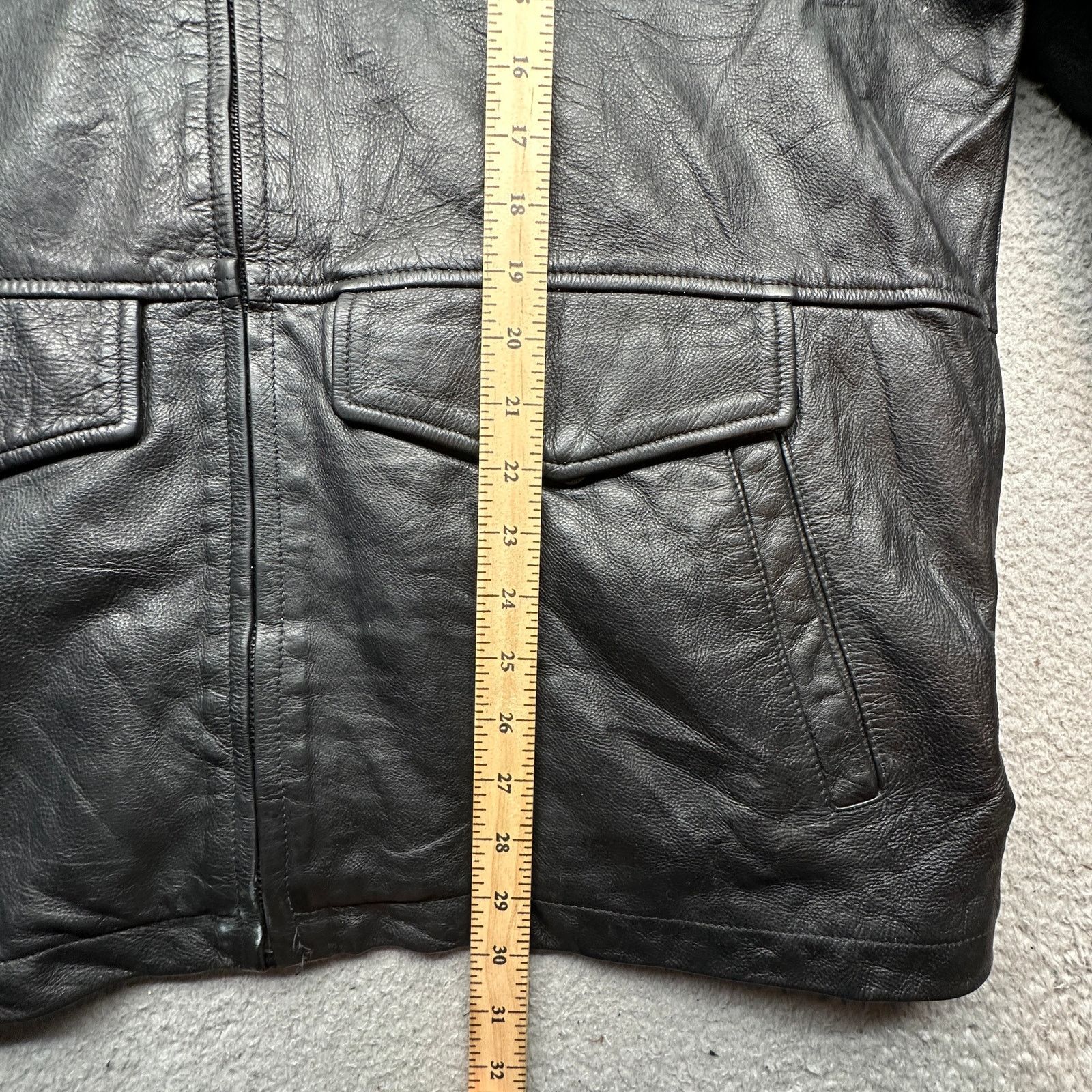 Wilsons Leather Wilsons Leather Jacket Coat Men XL Pockets Black Quilt Lined Size US XL / EU 56 / 4 - 4 Thumbnail