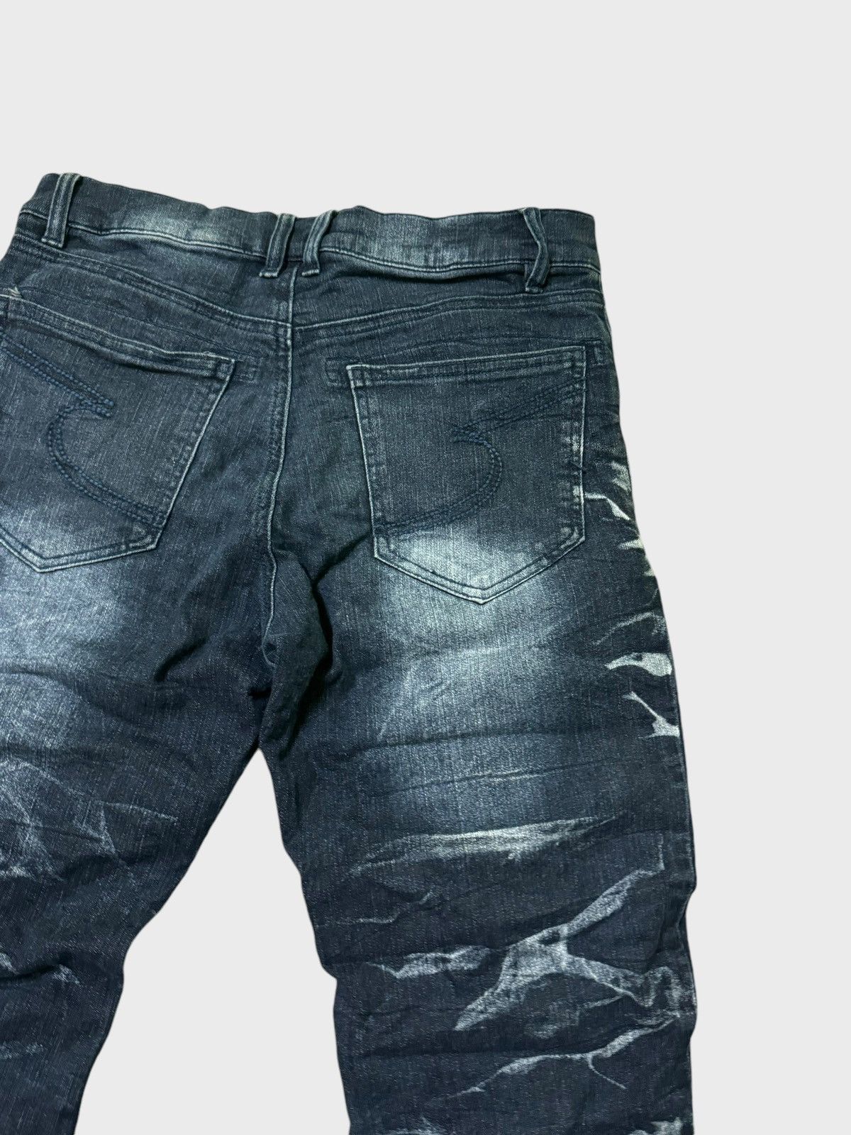 Designer × Japanese Brand × Vintage Vtg Semantic Design J Curve Legs Claw Mark Acid Wash Denim Size US 28 / EU 44 - 10 Thumbnail