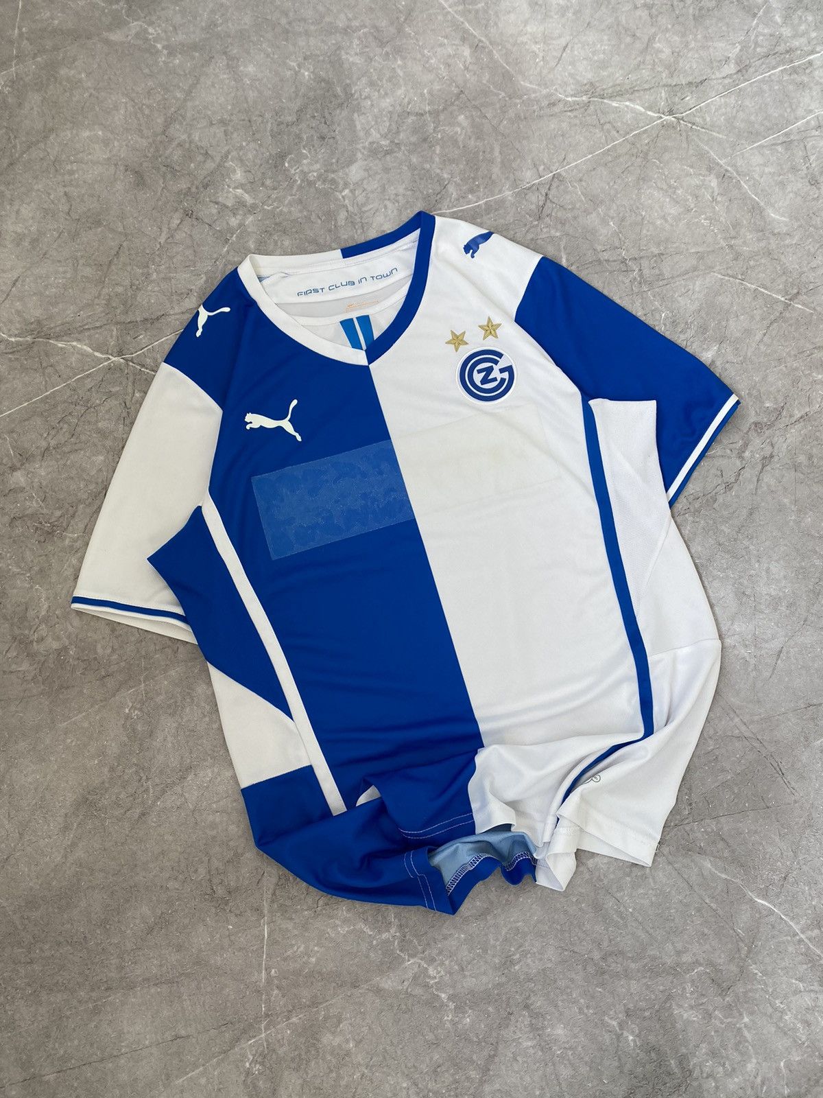 Puma Adidas 2011/2012 Grasshoppers Zurich Home Soccer Jersey Size US L / EU 52-54 / 3 - 1 Thumbnail