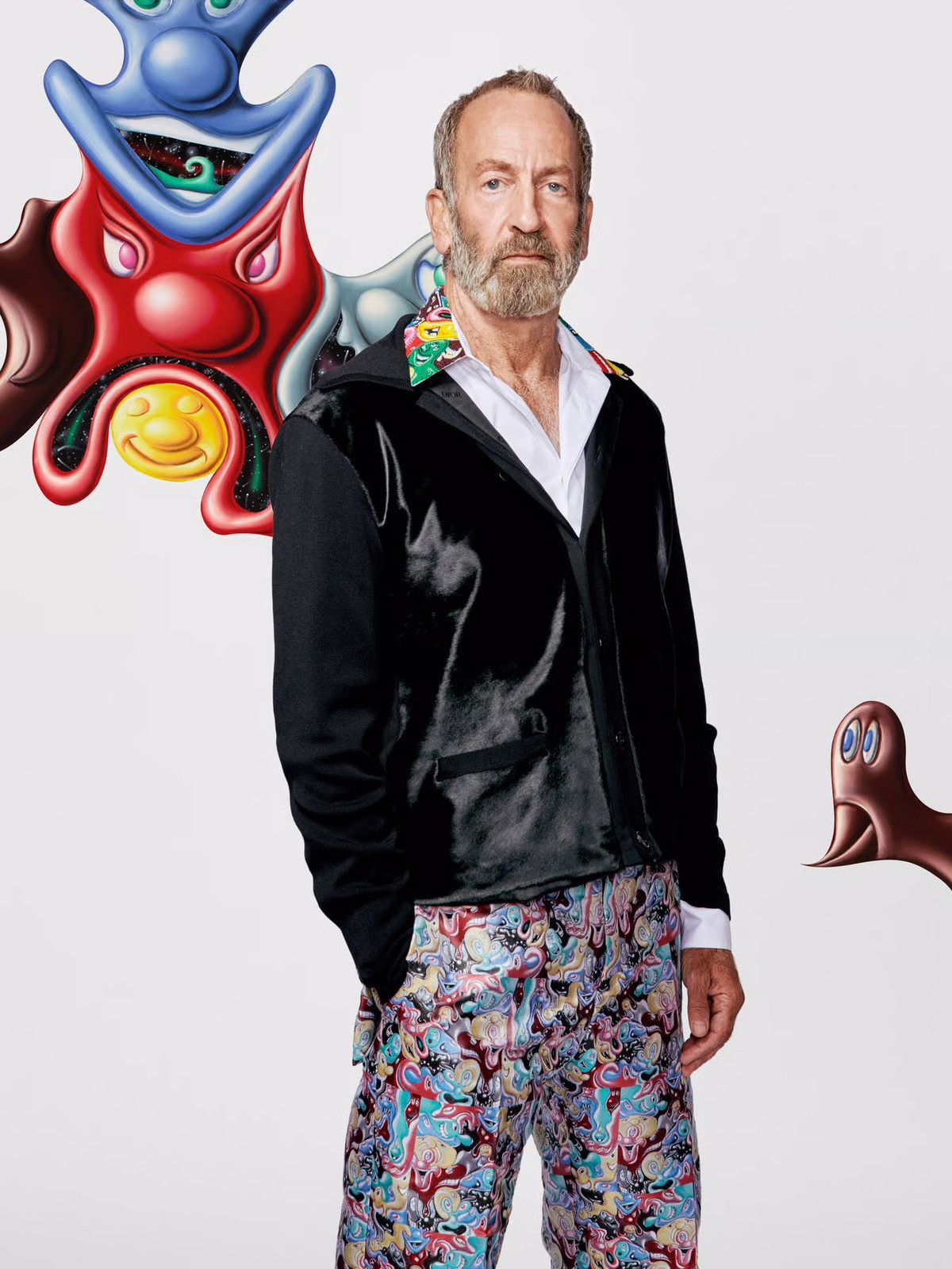 Dior DIOR 2021 Pre-Fall Kenny Scharf Oblique Jacquard Silk Shirt Size US M / EU 48-50 / 2 - 2 Thumbnail