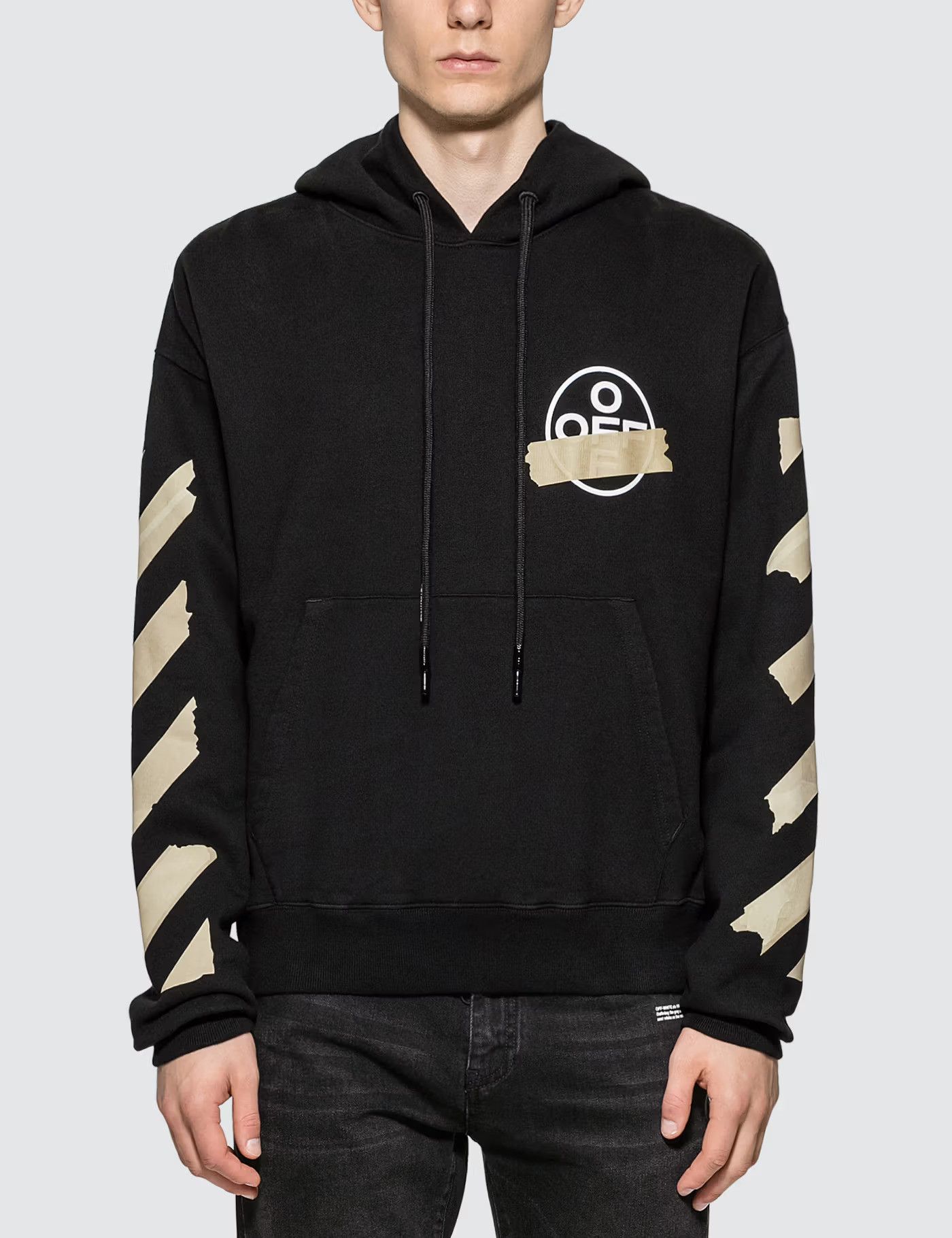Off-White Black Tape Arrows Logo Hoodie Size US L / EU 52-54 / 3 - 2 Thumbnail