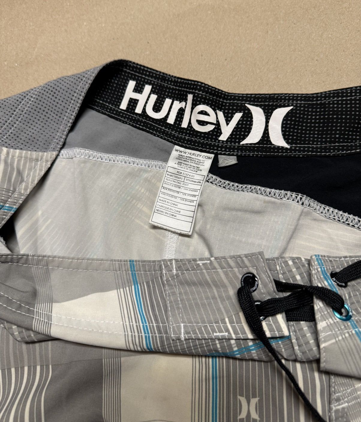 Hurley Hurley Phantom Beach Board shorts Gray size 38 Rare! Size US 38 / EU 54 - 3 Thumbnail