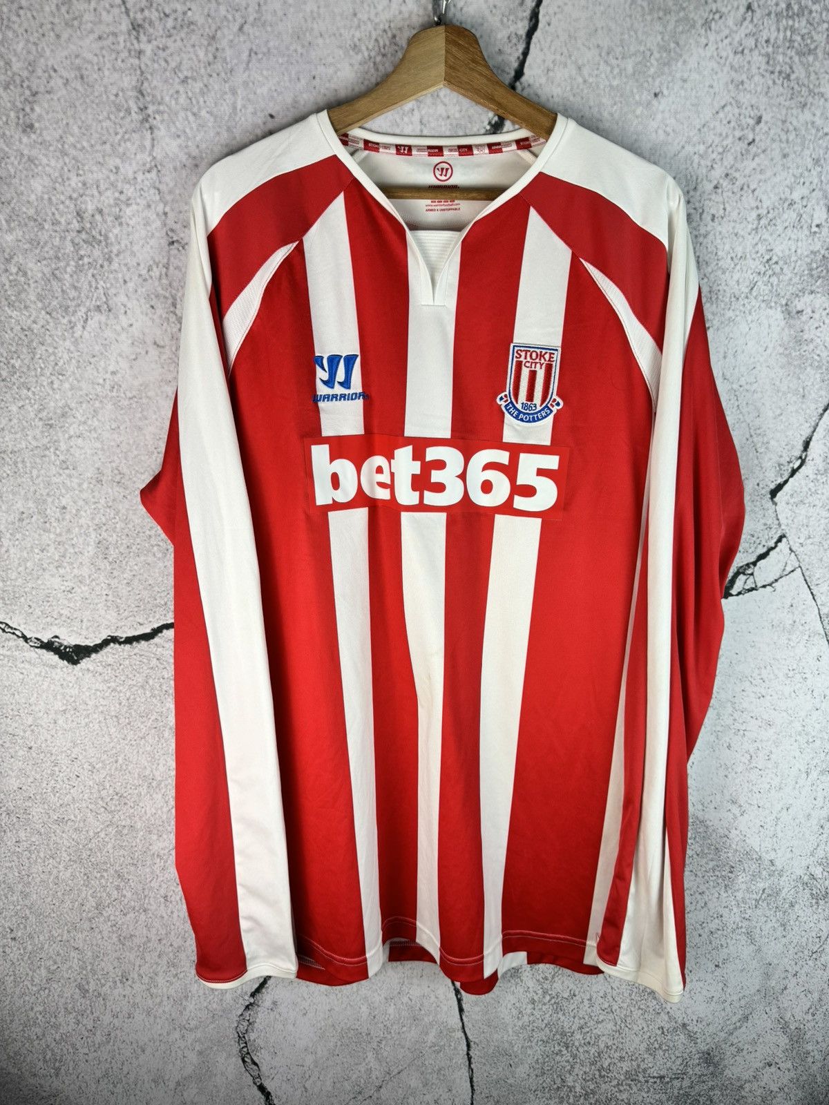 Warrior STOKE CITY LONG SLEEVE SOCCER SHIRT WARRIOR Size US XXL / EU 58 / 5 - 1 Thumbnail