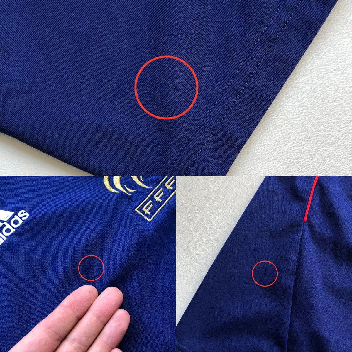 Adidas Adidas France 2009/2011 Home Jersey Blue Rare UEFA FIFA Size US L / EU 52-54 / 3 - 10 Thumbnail
