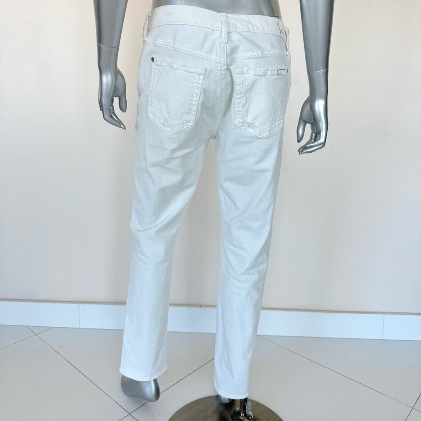 7 For All Mankind 7 for all Mankind women stretchy white jeans size 30 Size 30" / US 8 / IT 44 - 4 Thumbnail