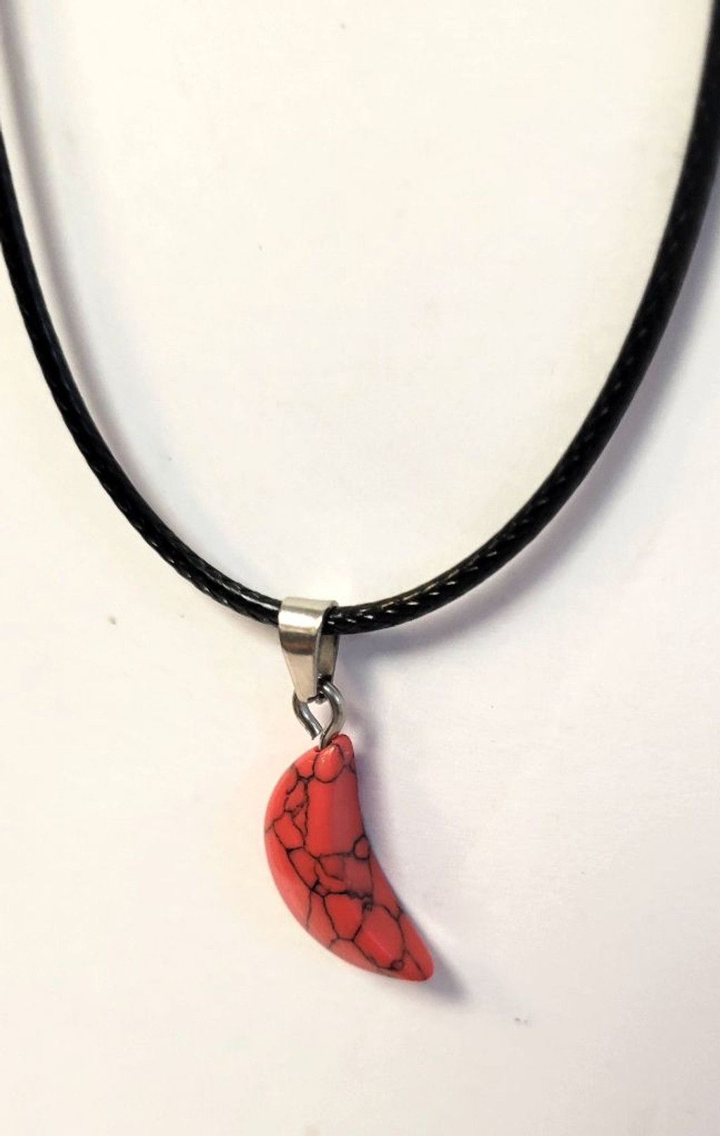 Handmade Natural Gemstone Crystal Moon Pendant Necklace Size ONE SIZE - 15 Thumbnail