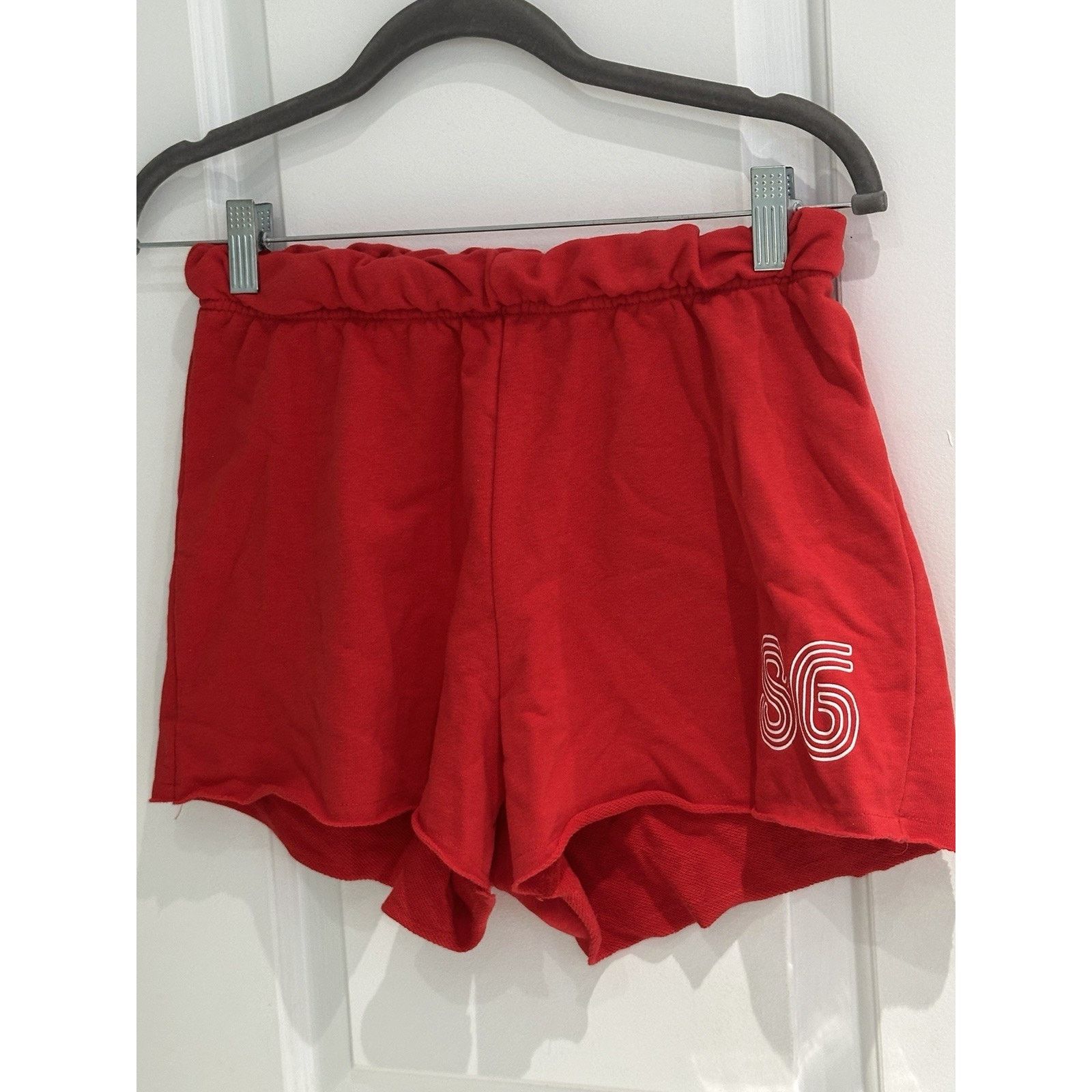 Primark Primark Women’s Red Shorts Elasticated Waist Size Small Size 26" / US 2 / IT 38 - 2 Thumbnail