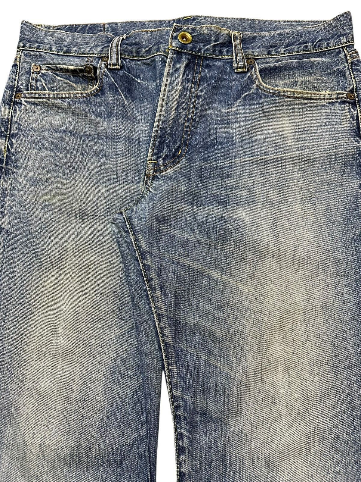 Uniqlo Vintage Japanese Uniqlo Blue Faded Wash Baggy Jeans Size US 36 / EU 52 - 4 Thumbnail