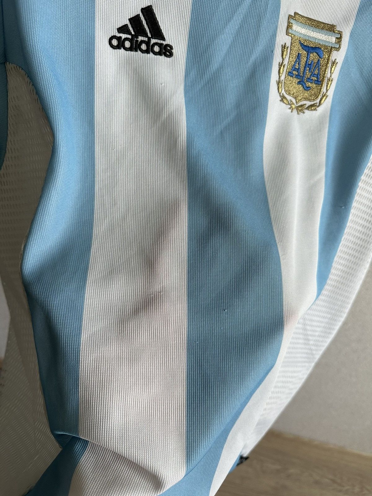 Adidas 2002 Adidas Argentina National Team Vintage Home Jersey Size US L / EU 52-54 / 3 - 16 Thumbnail