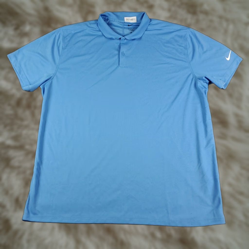 Nike Nike Polo Shirt Mens Size 2XL Blue Swoosh Golf Casual Short Sleeve Size US XXL / EU 58 / 5 - 1 Thumbnail
