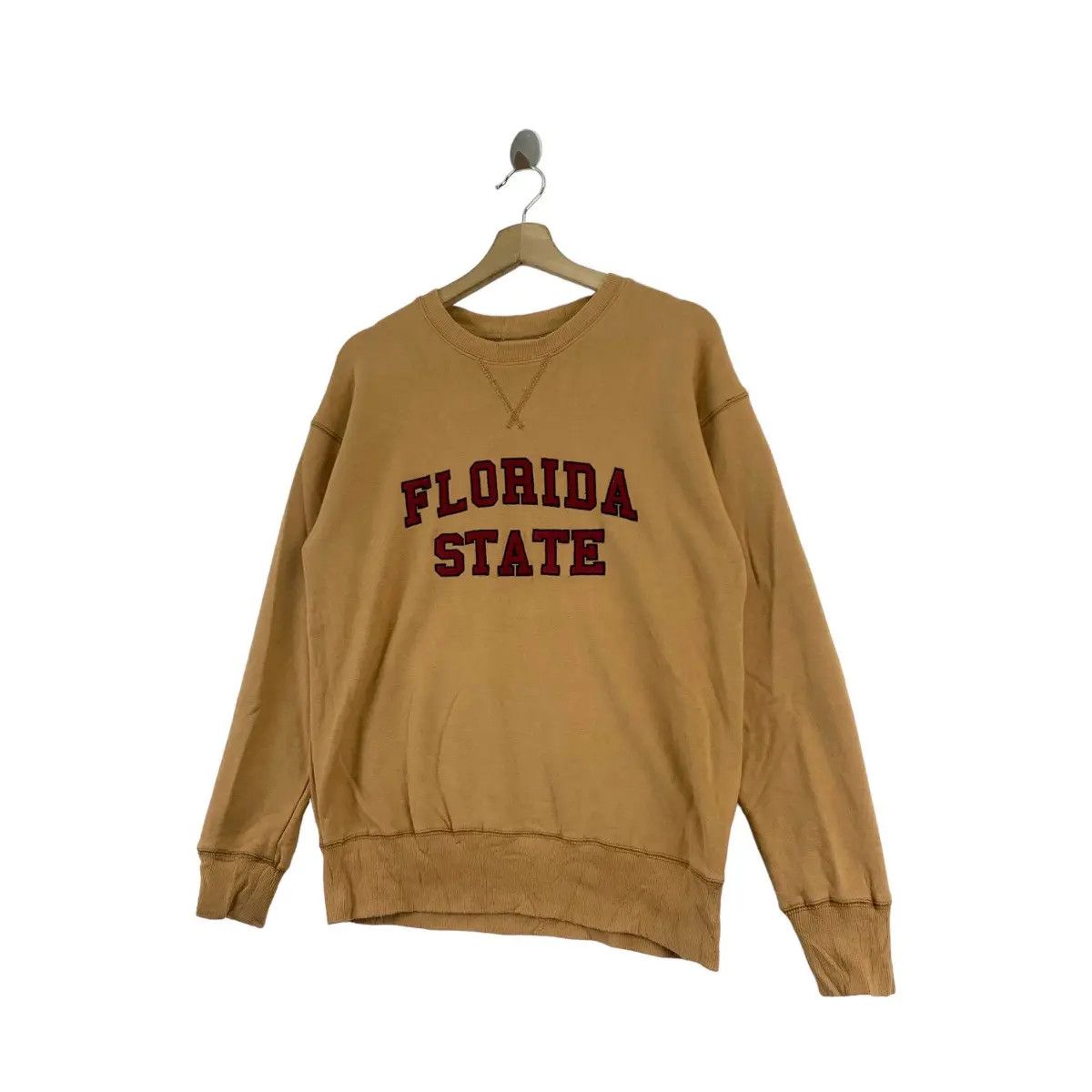Vintage Vintage FLORIDA STATE Merchandise Print Beige Sweatshirt Size US L / EU 52-54 / 3 - 4 Thumbnail