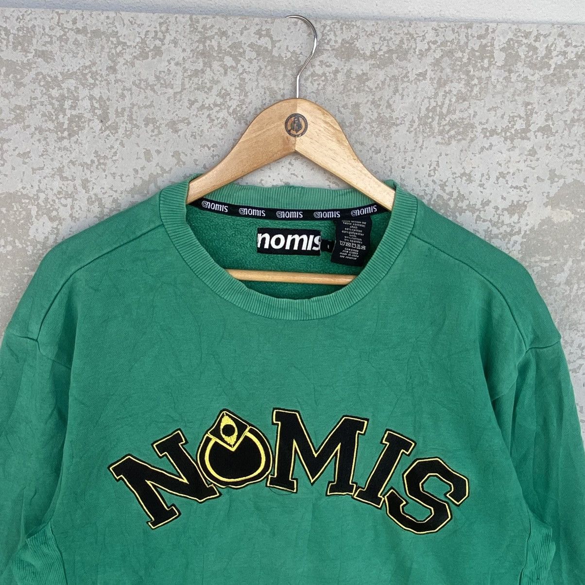 Other Vintage Nomis Big Logo Embroidered Crewneck Sweatshirt Green Size US L / EU 52-54 / 3 - 4 Thumbnail