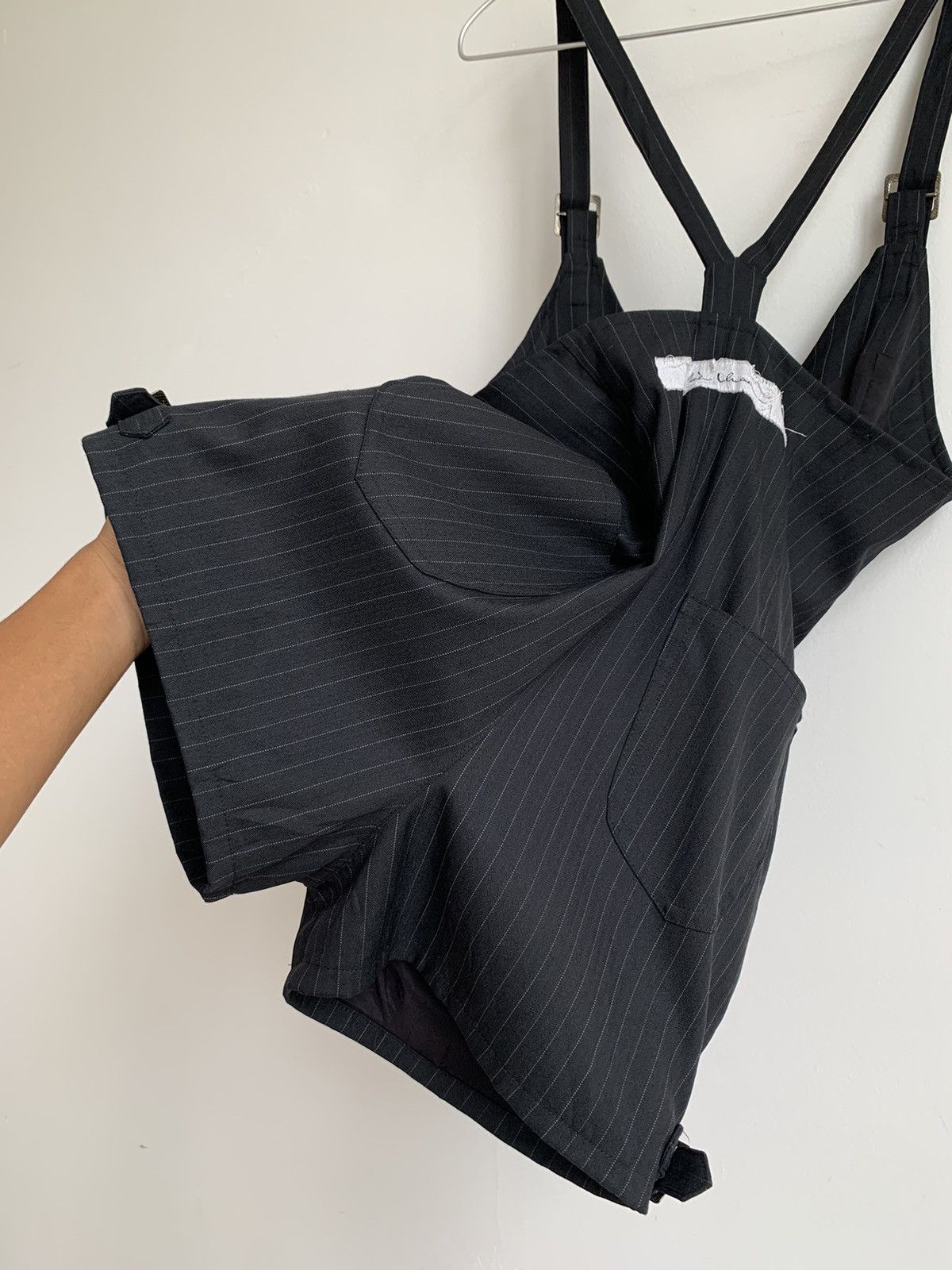 Japanese Brand Alice Auaa Gothic Pinstripe Romper Size 27" / US 4 / IT 40 - 12 Thumbnail
