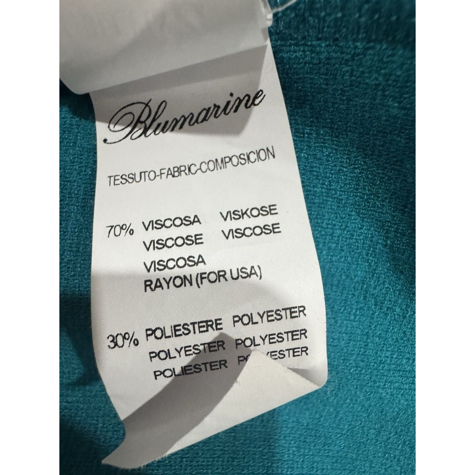 Blumarine Blumarine Embroided Teal Dress woman Size 42/us Size 6 Size M / US 6-8 / IT 42-44 - 7 Thumbnail
