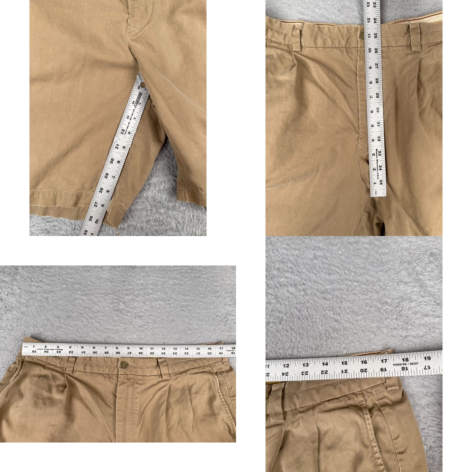 Tommy Bahama Tommy Bahama Shorts Adult 36 Beige Silk Pleated Beach Travel Vacation Golf 38x9 Mens Size US 36 / EU 52 - 8 Thumbnail