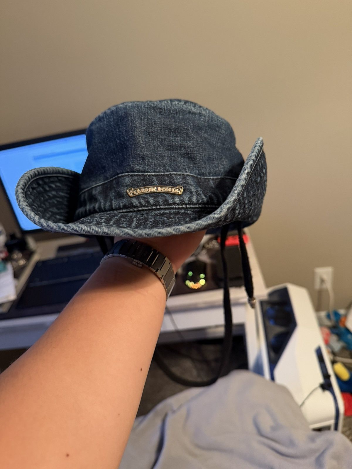Chrome Hearts Denim Crank Bait Hat Size ONE SIZE - 2 Thumbnail