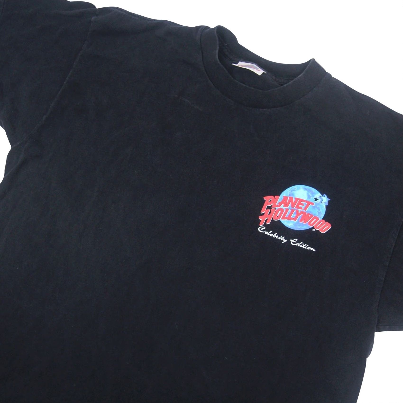 Planet Hollywood VINTAGE Planet Hollywood Celebrity Edition "Sylvester Stallone" Graphic T Shirt Men XL Black T-Shirt Graphic Stallone 90s Mens Size US XL / EU 56 / 4 - 6 Thumbnail