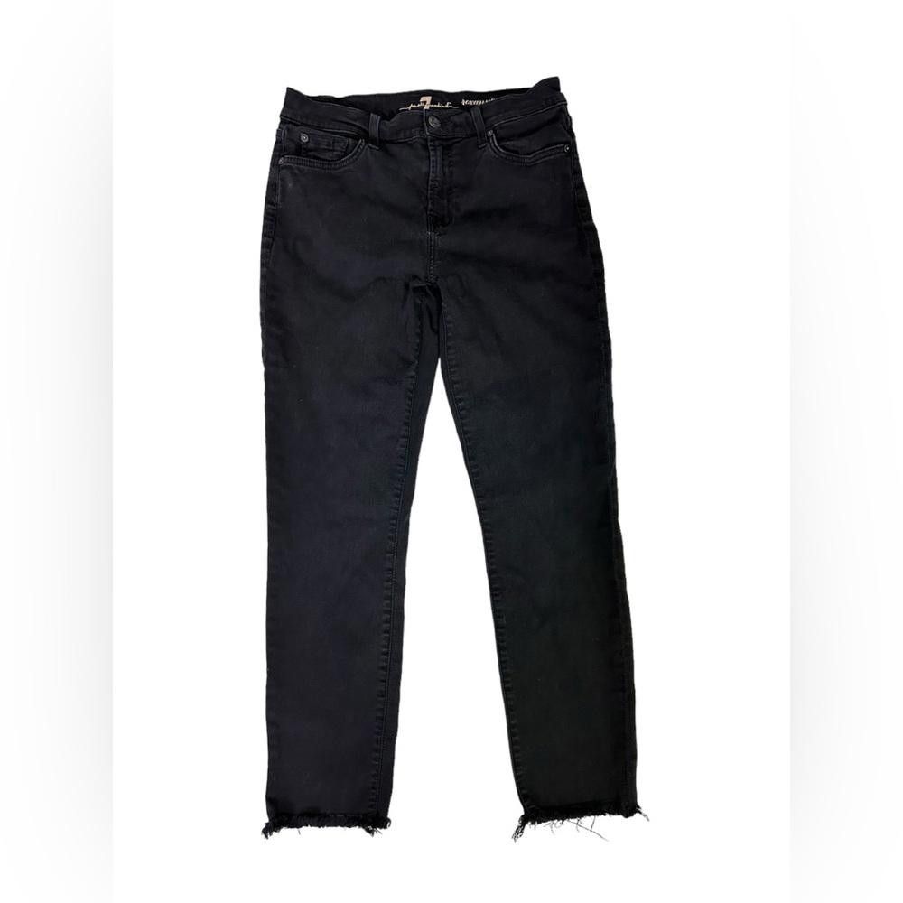 7 For All Mankind 7 For All Mankind l Roxanne Low Rise Cropped Jeans Size 28 Size 28" / US 6 / IT 42 - 2 Thumbnail