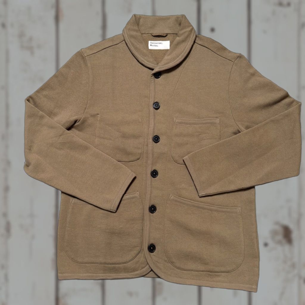 Universal Works VINTAGE Universal Works Shawl Cardigan Sweater Small Unisex Adults Cotton Brown Size S XS? Size US S / EU 44-46 / 1 - 1 Thumbnail