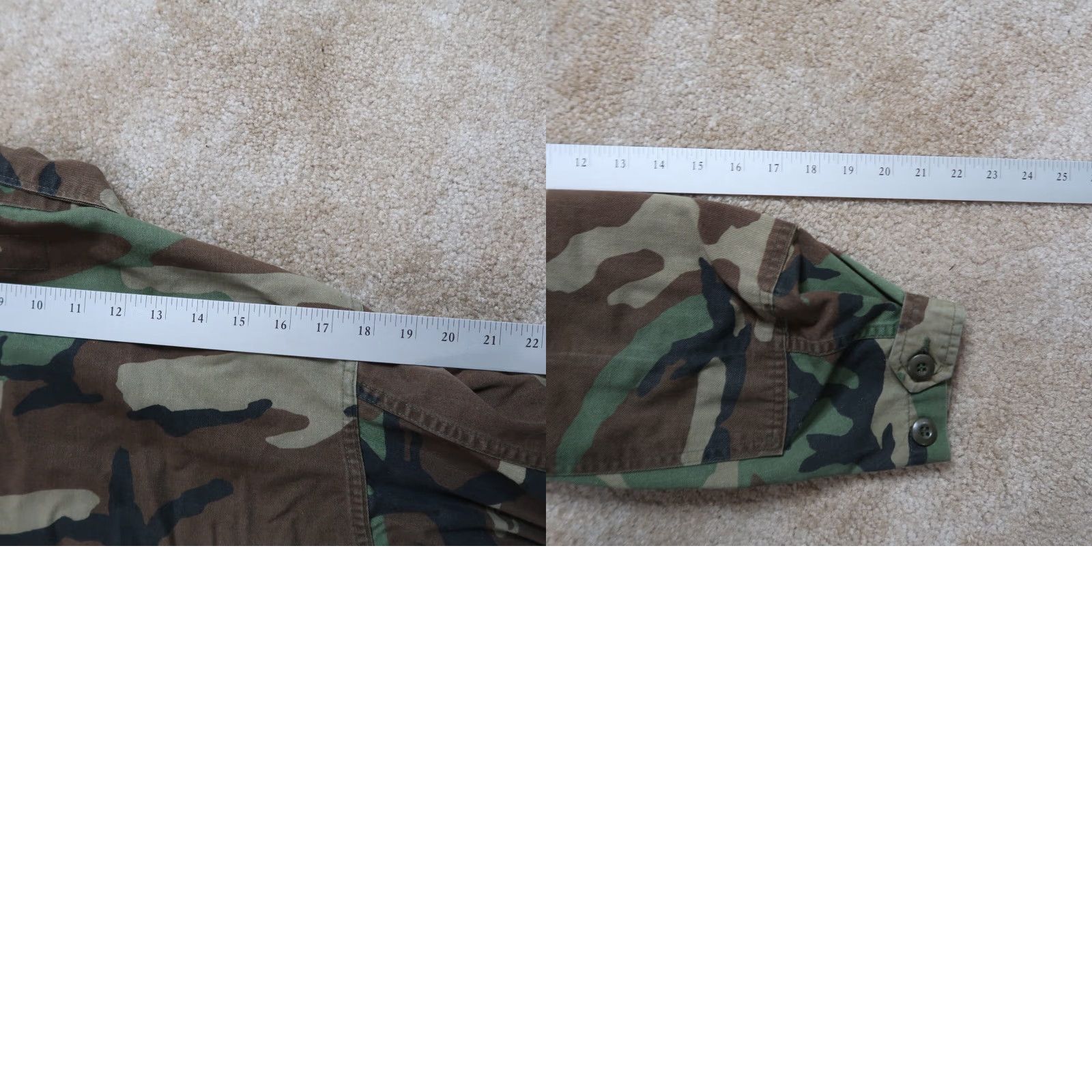 Vintage VINTAGE US Army Woodland Camouflage BDU Combat Coat Shirt Men S Short Military Jacket Coat Short Sleeve Pockets Size US 29 - 8 Thumbnail