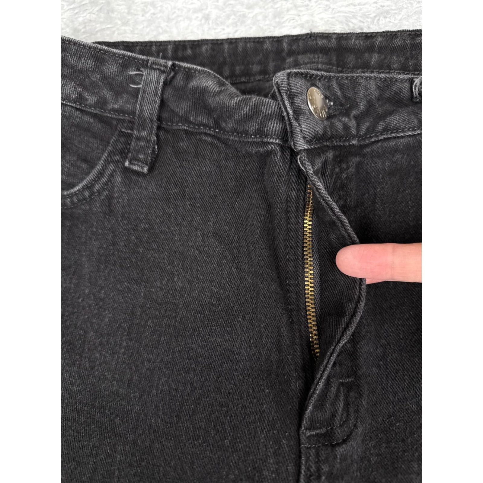 Lee Lee Jeans Womens Jeans Black Denim Mid Rise Bootcut 12 Regular 30x30 5-Pocket Denim Cotton Blend Cowboy Style Size 34" / US 12 / IT 48 - 5 Thumbnail