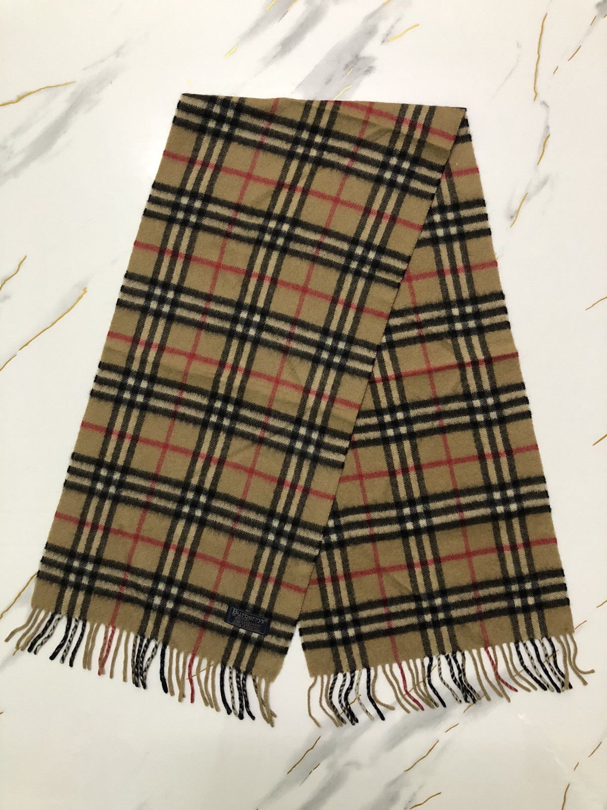 Burberry Vintage Burberry Muffler Scarf Size ONE SIZE - 4 Thumbnail