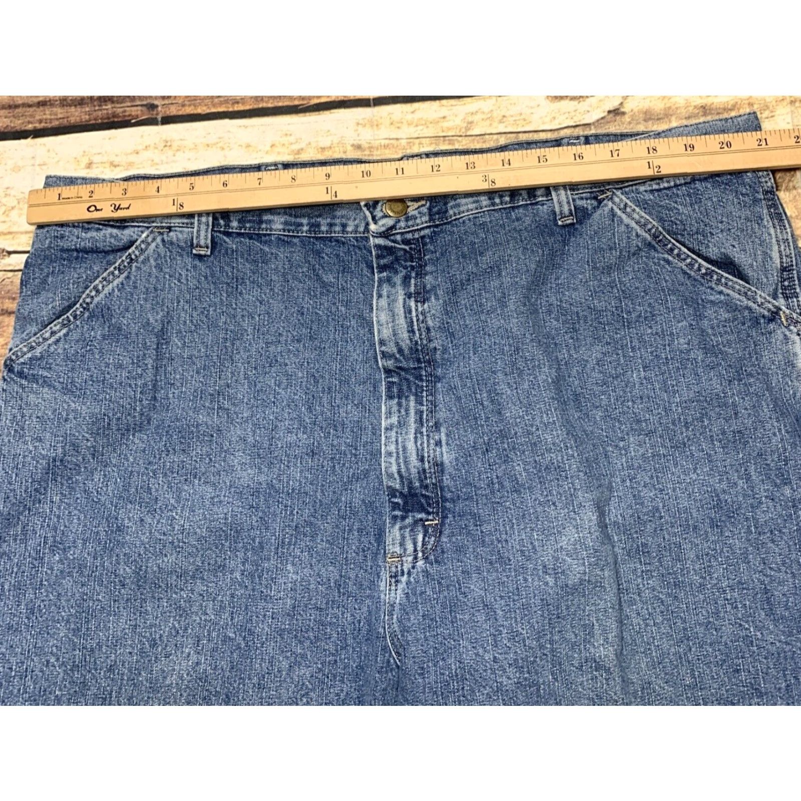 Wrangler Wrangler Carpenter Shorts Blue Jean Mens Size 42 Denim Work Cargo Authentic Size US 38 / EU 54 - 2 Thumbnail