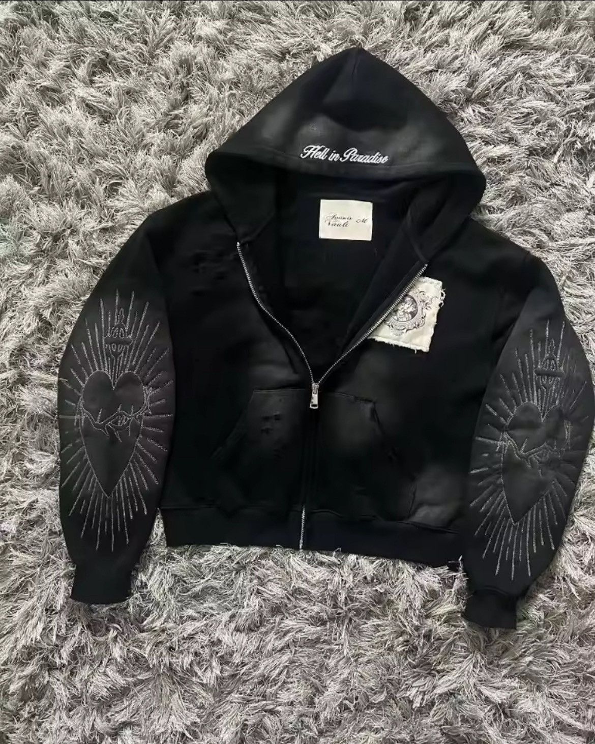 Other “My Pain Doesn’t Define Me” Patch Zipper Sweater Size US L / EU 52-54 / 3 - 1 Thumbnail