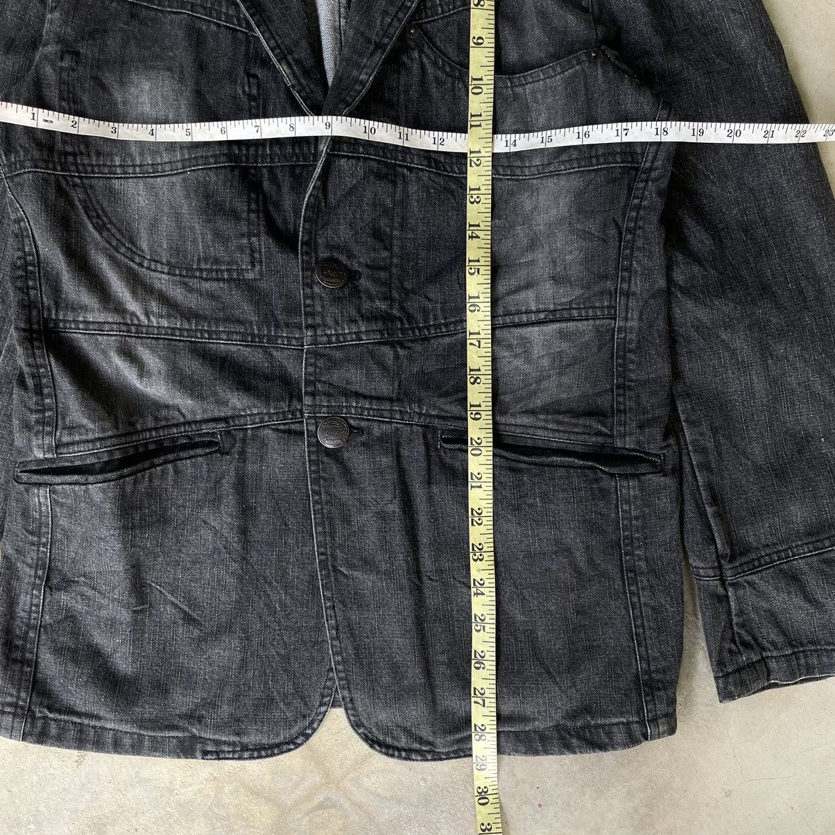 14th Addiction 🇯🇵VINTAGE IN THE ATTIC GOTHIC PUNK BLAZER DENIM COLLAR JACKET Size US S / EU 44-46 / 1 - 13 Thumbnail