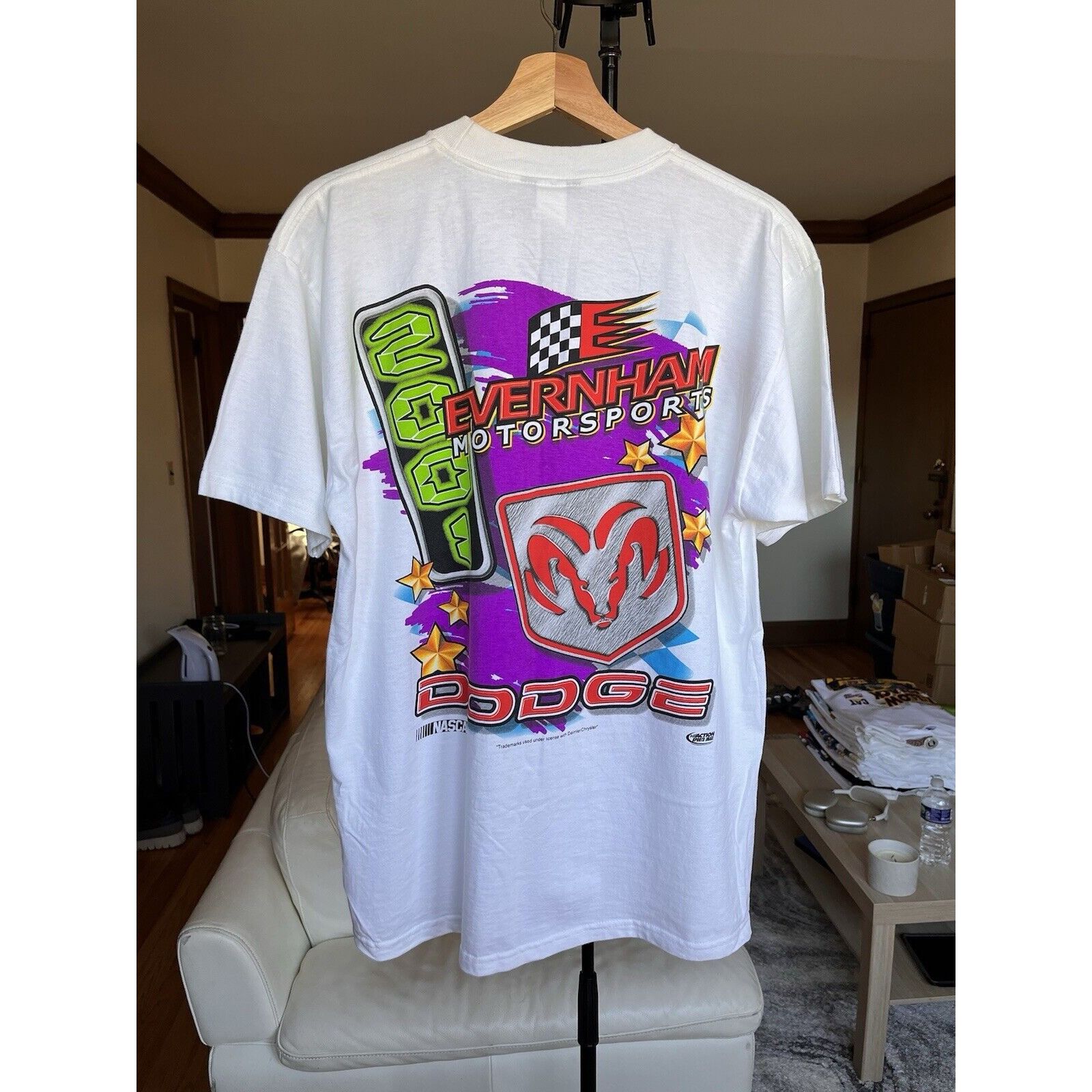 NASCAR NEW VINTAGE CHASE NASCAR 2001 RACING EVENHAM MOTORS DODGE T Size US M / EU 48-50 / 2 - 4 Thumbnail