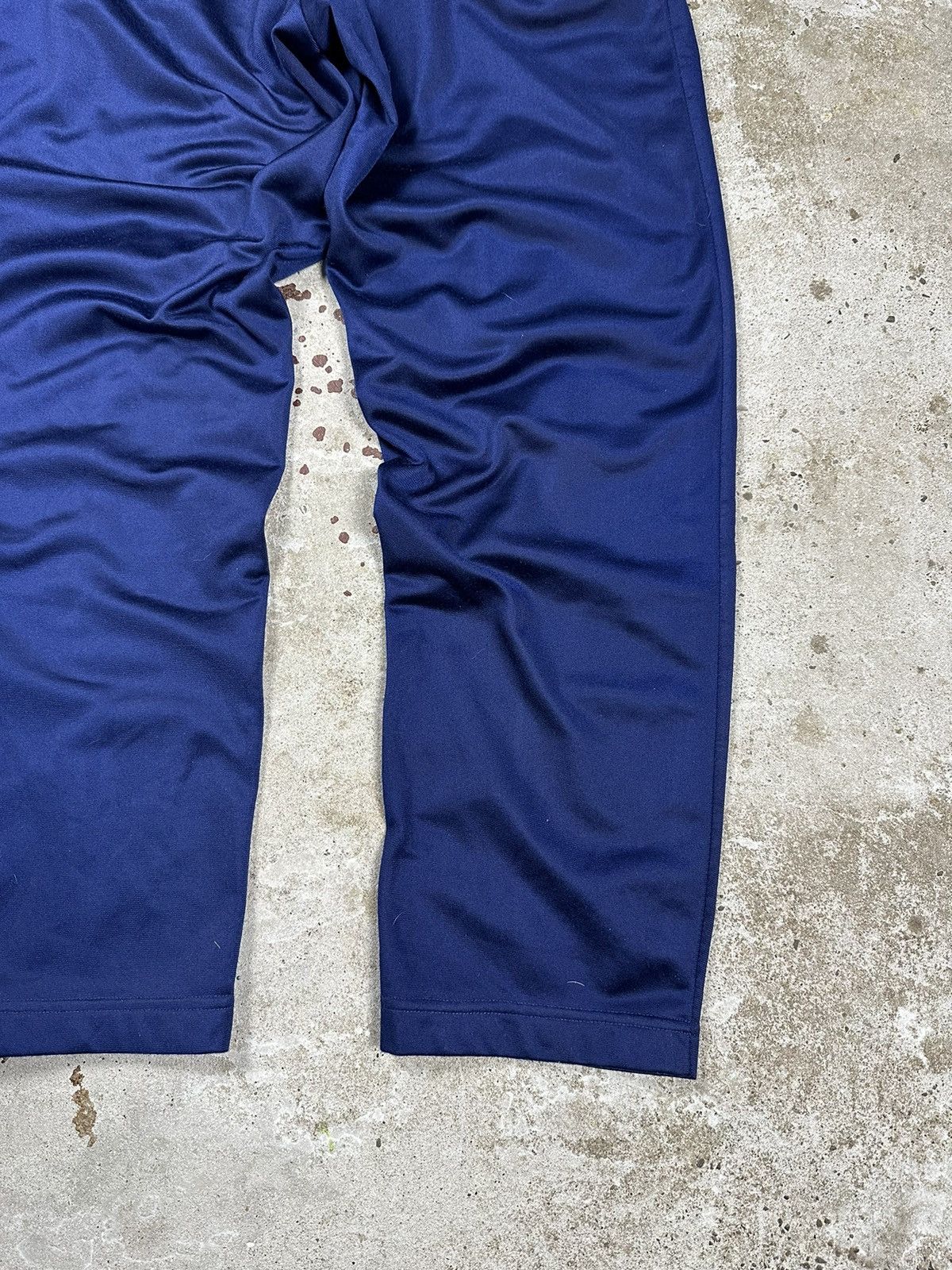 Nike × Vintage Vintage 90s Nike Navy Track Pants Swoosh Size US 31 - 8 Thumbnail