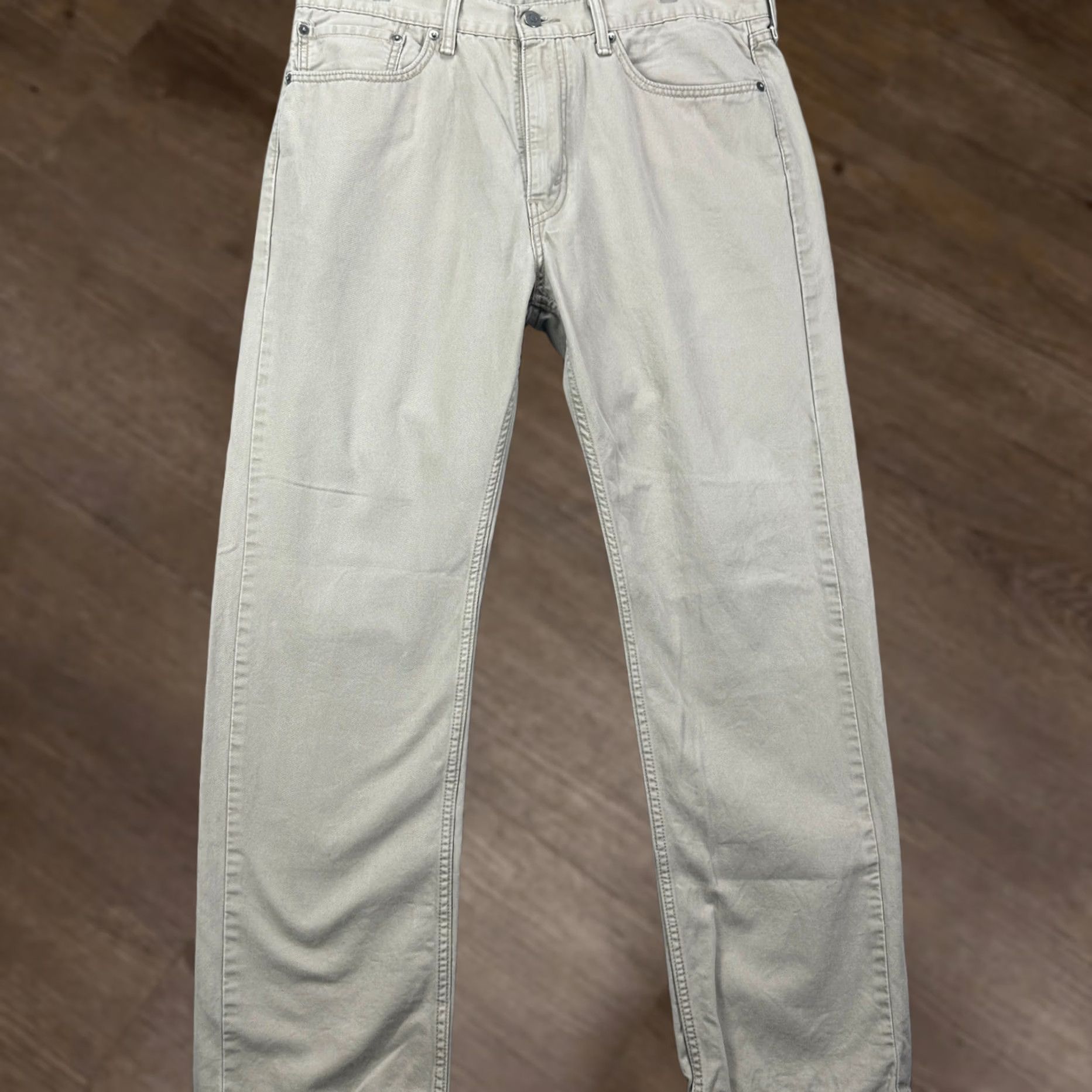 Levi's Levi's 505 Jeans Straight Mens 36x32 Khaki Cotton 5-Pocket Button Fly Regular Fit Vintage? No Size US 36 / EU 52 - 1 Thumbnail