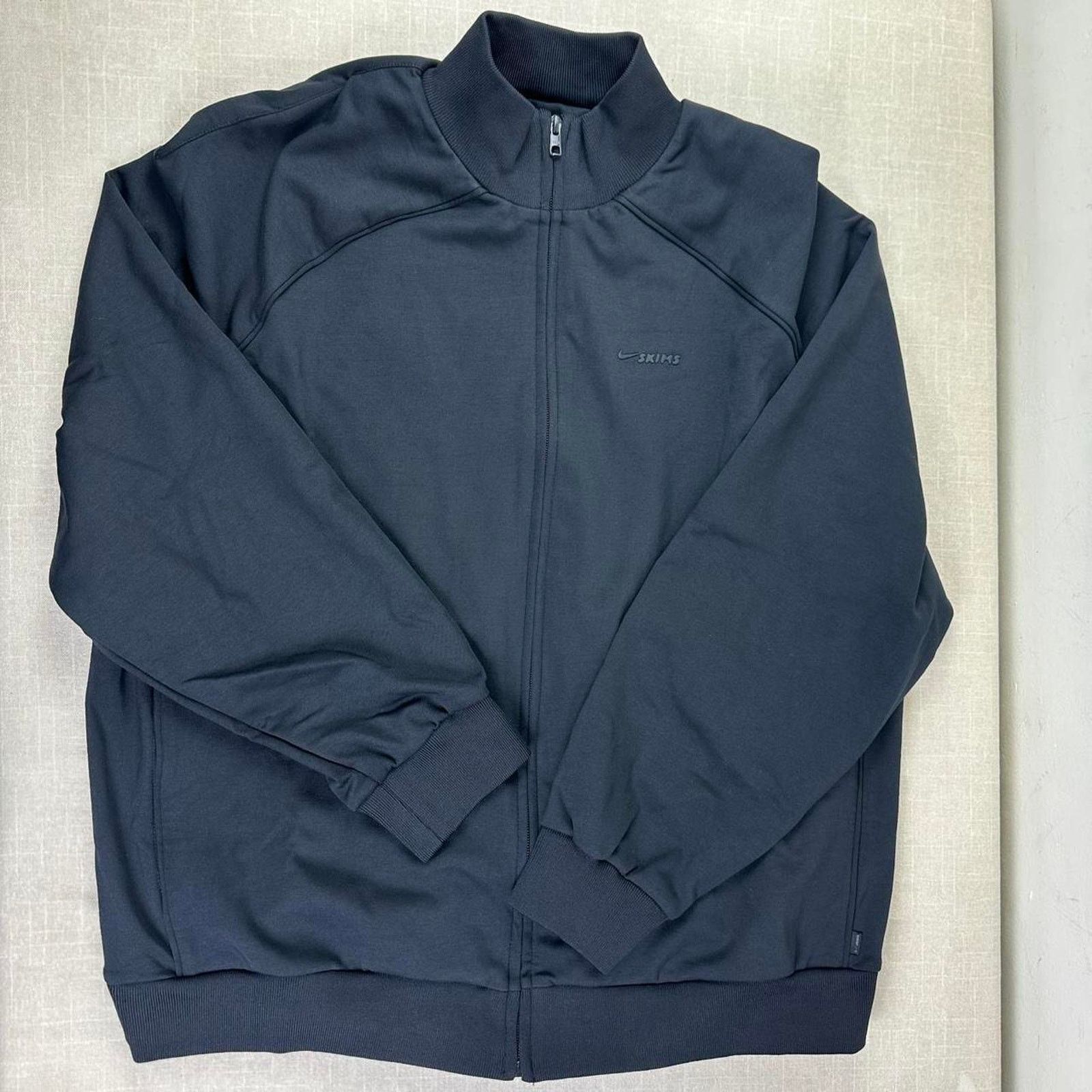 Nike Nike x SKIMS Matte Tricot Oversized Track Jacket in Obsidian Size XL / US 12-14 / IT 48-50 - 3 Thumbnail