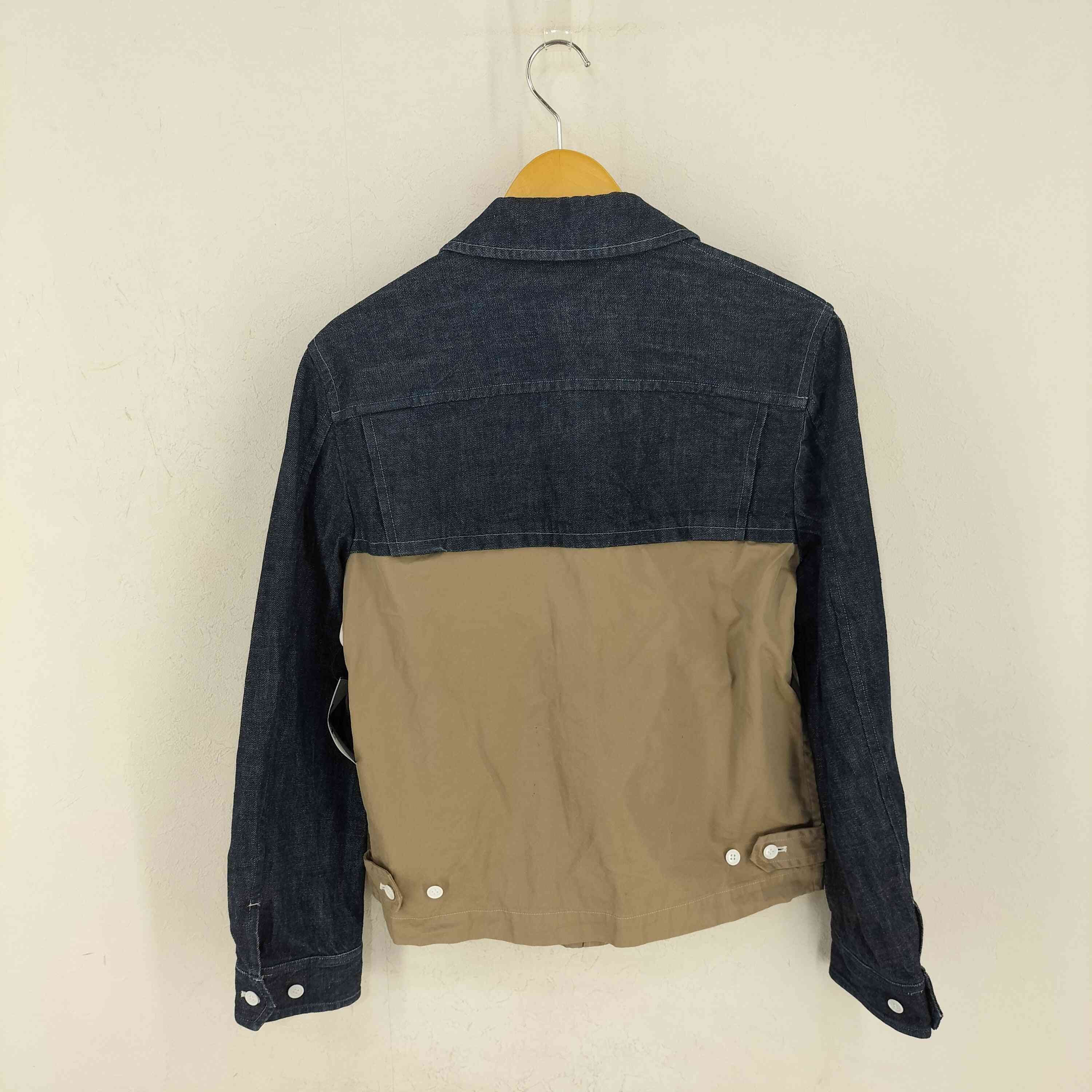 Comme des Garcons Homme Plus Denim Jackets Blouson Zip Up Plain Blue Brown Size US M / EU 48-50 / 2 - 2 Thumbnail