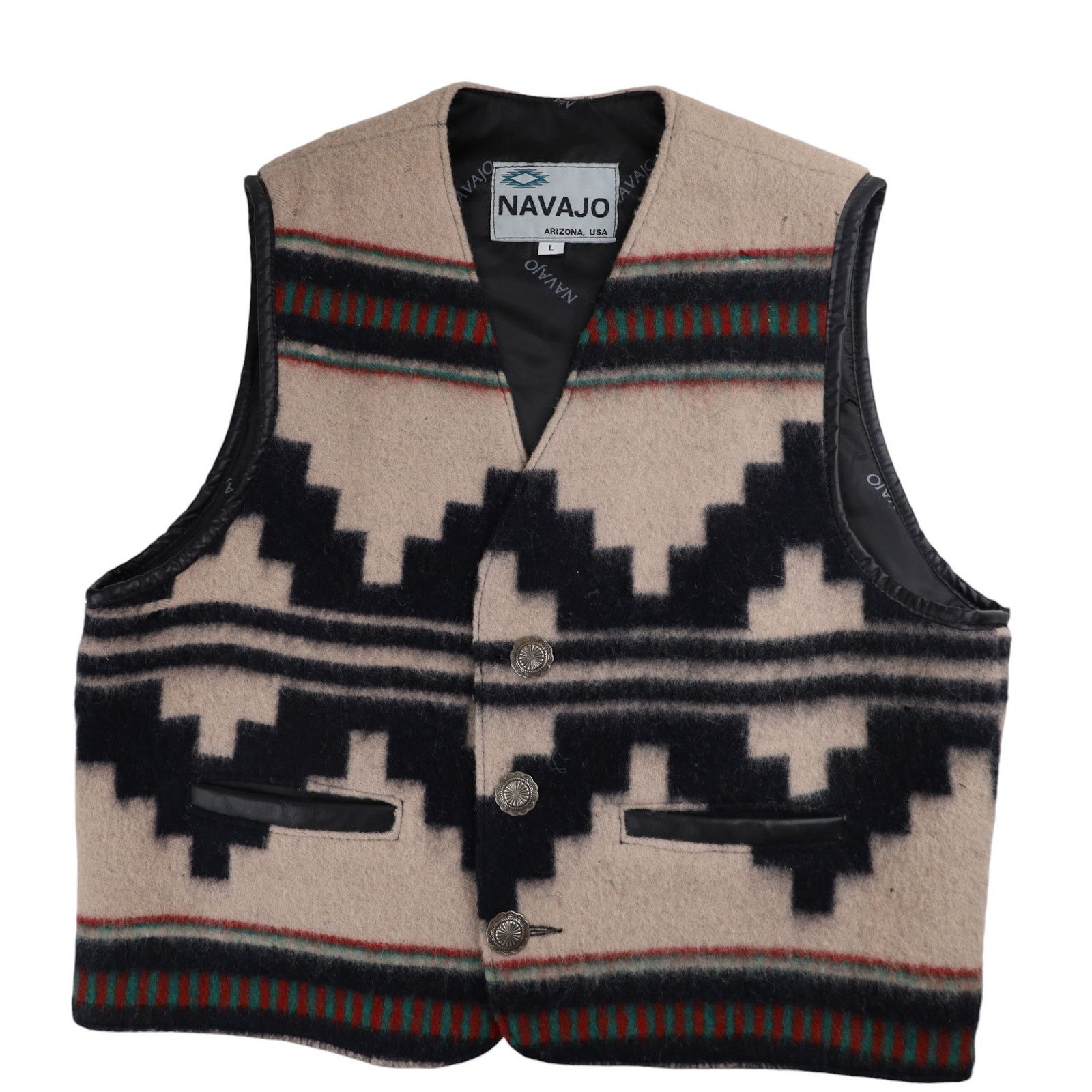 Vintage Vintage Navajo Arizona Southwestern Print Wool Vest Size US L / EU 52-54 / 3 - 1 Thumbnail