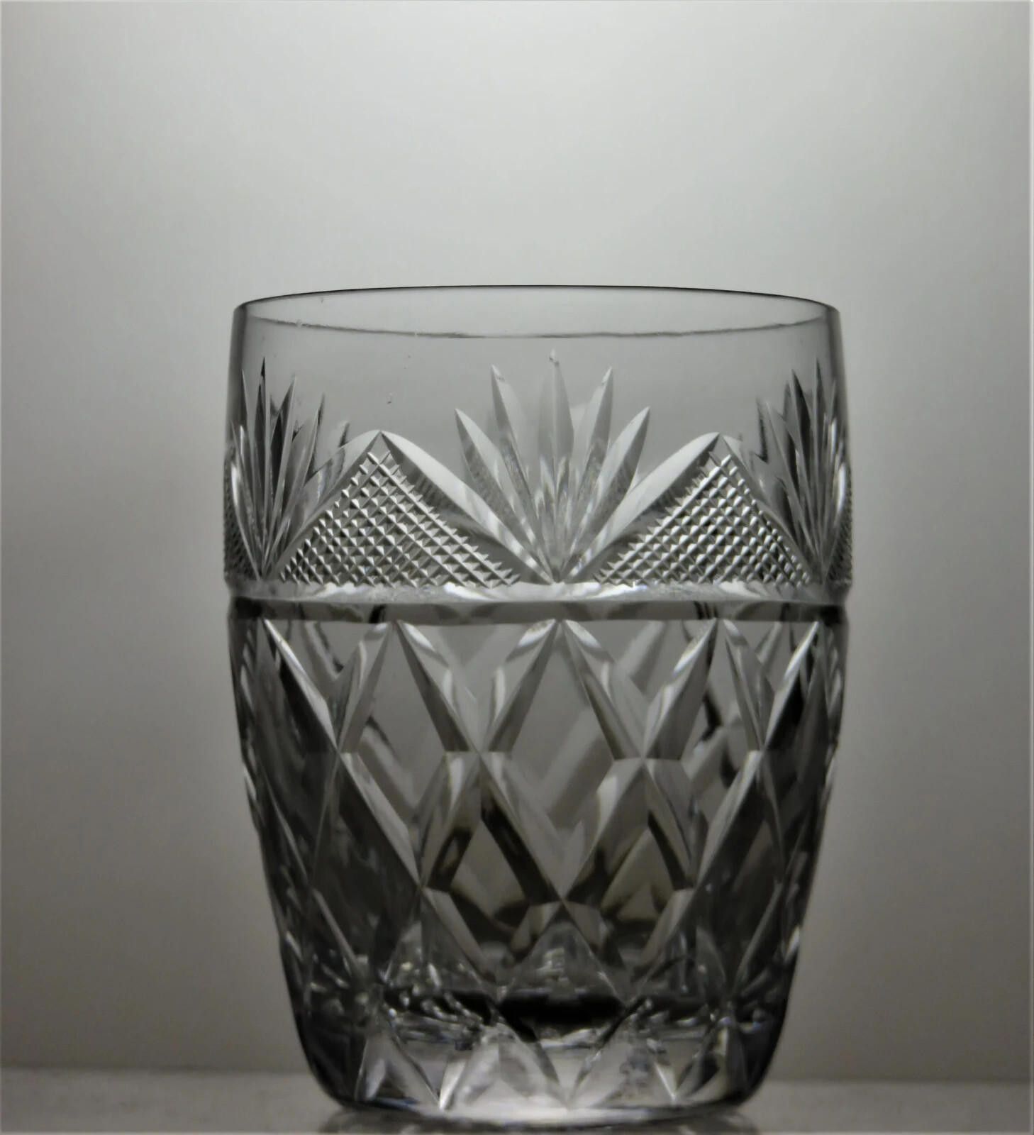 Starter Webb Corbett Crystal Set Of 3 Cut Barrel Tumblers 3 1/4" Size ONE SIZE - 3 Thumbnail