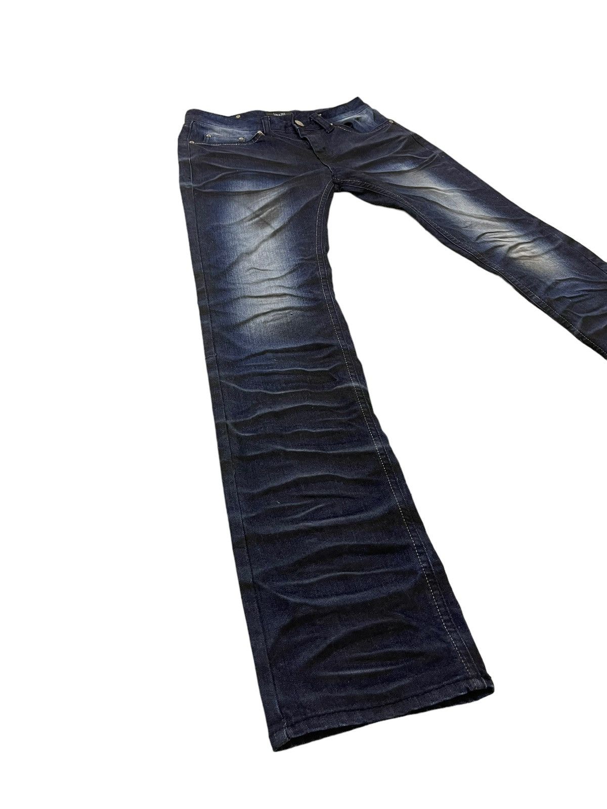 Japanese Brand Slim Jeans Lagust Faded Honeycomb Stretch 8🟦3 Size US 29 - 11 Thumbnail