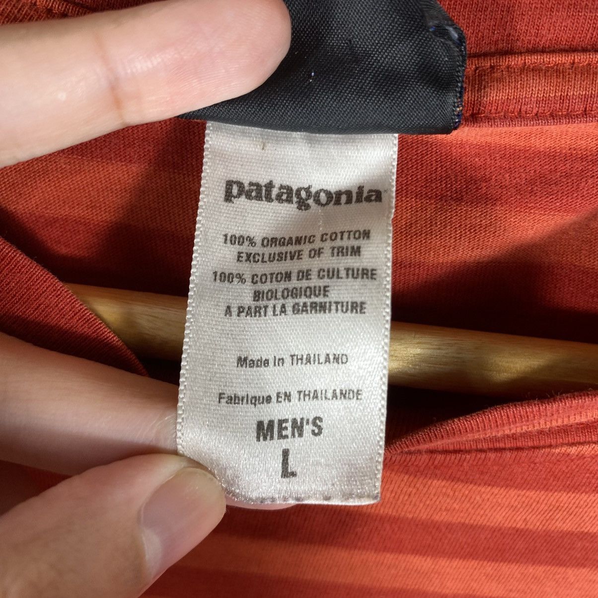 Patagonia Vintage 00's PATAGONIA Small Logo Red Striped Tee Shirt Size US L / EU 52-54 / 3 - 7 Thumbnail
