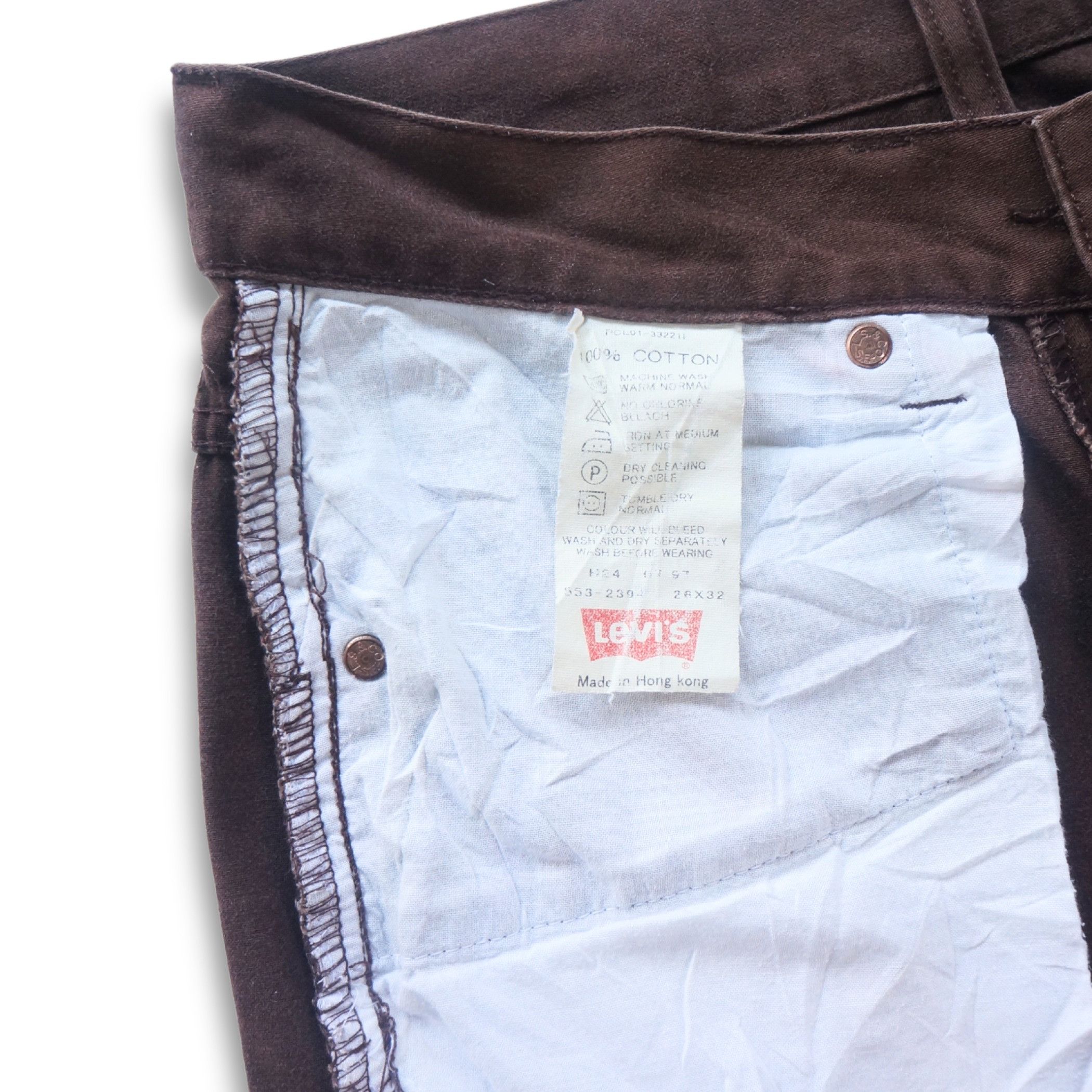 Levi's Levi's 553 Silver Tab Brown Flare Jeans Size 26" / US 2 / IT 38 - 8 Thumbnail