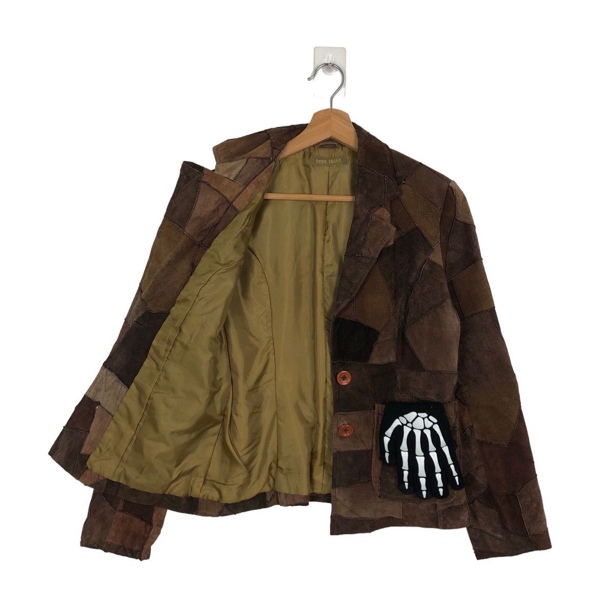 Japanese Brand 🔥90s VINTAGE SOFT LEATHER JACKET BODY SHAKE JAPAN PATCHWORK Size US M / EU 48-50 / 2 - 8 Thumbnail